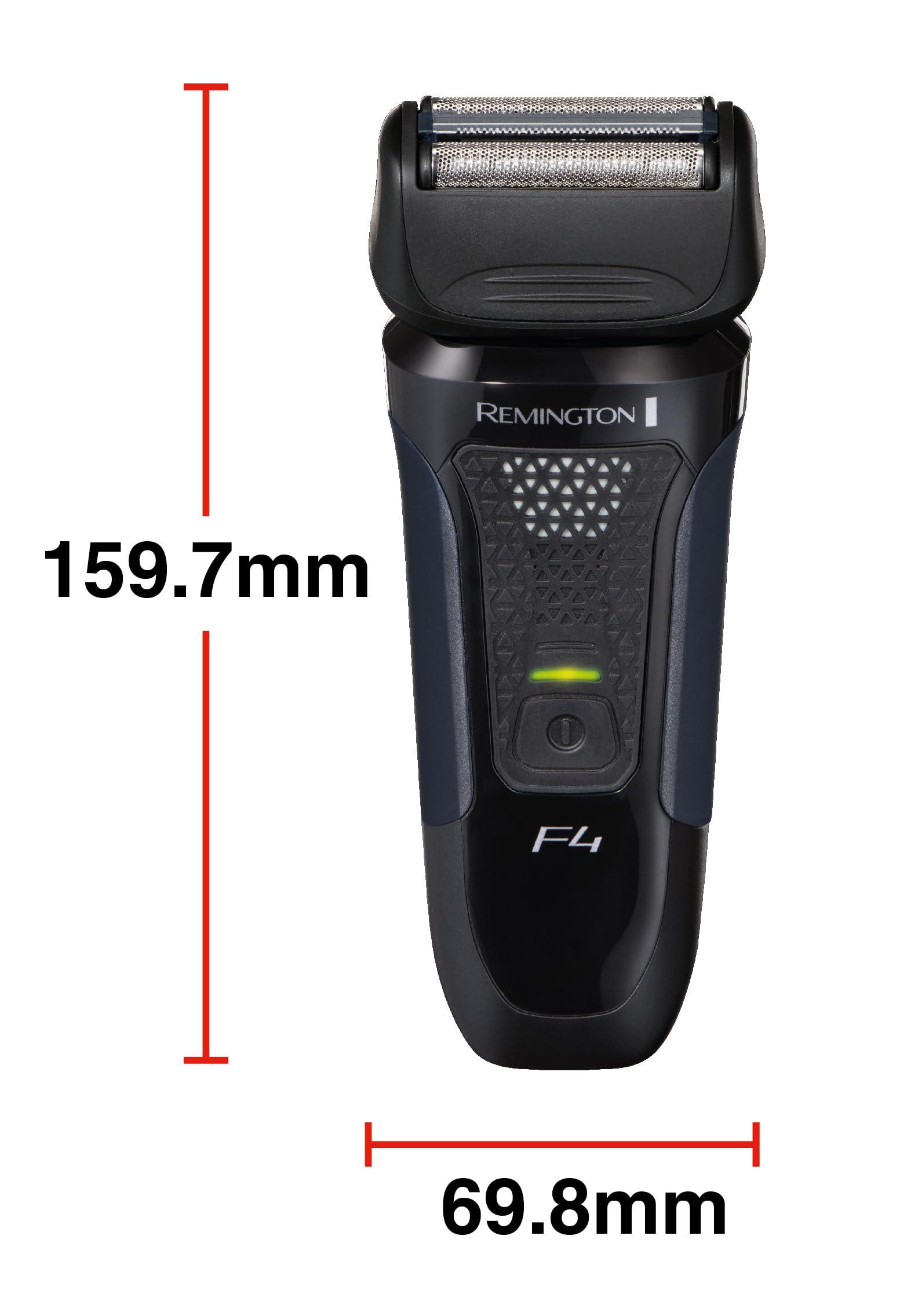 Remington Rasoio elettrico Barba F4 - Utilizzo su asciutto e bagnato - Accessorio styler per barba, Cappuccio protettivo, 100% impermeabile, Rasoio a lamina Style Series F4002