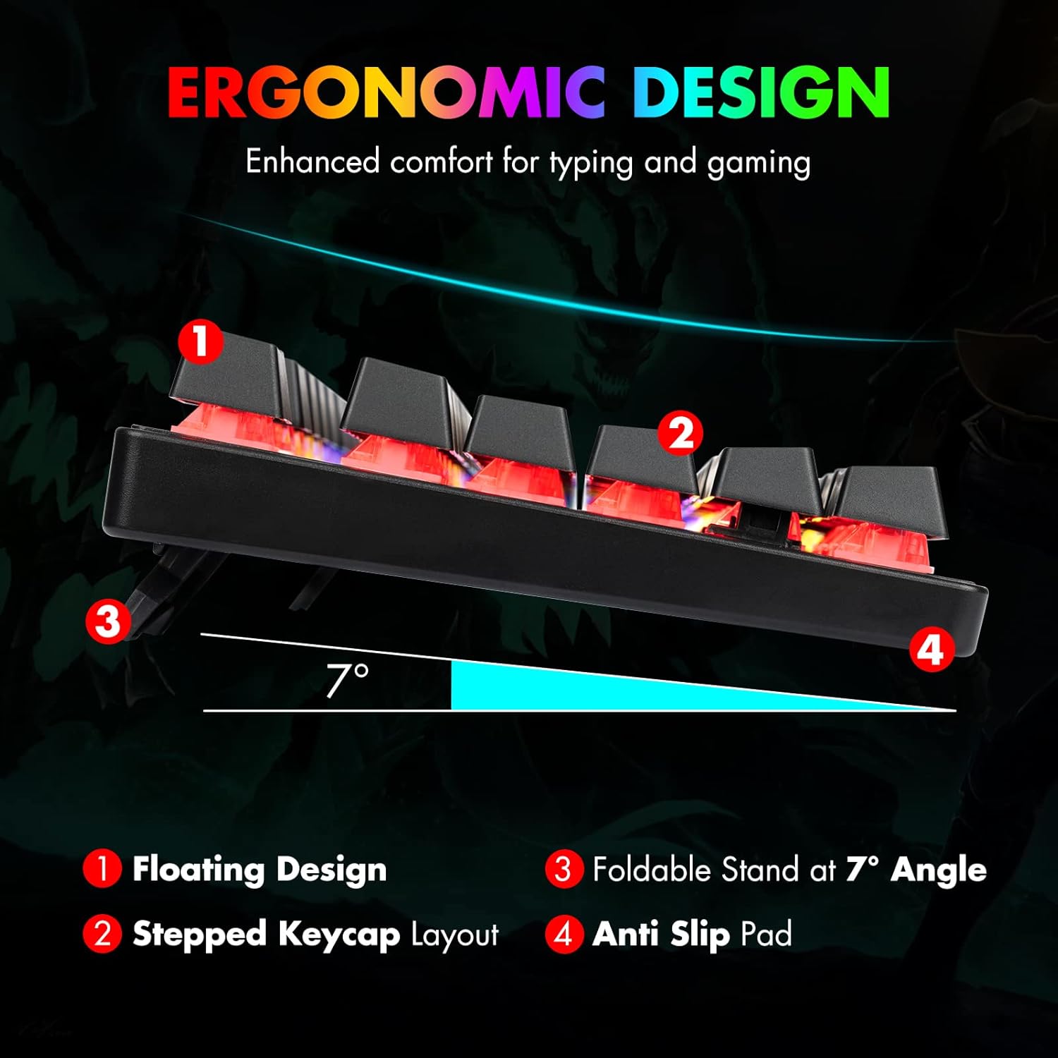 Best Cyber Deals 🔥 RGB Mechanical Gaming Keyboard Blue Switch, CHONCHOW USB Wired 87 Keys Gaming Keyboard Mechanical with LED Rainbow Backlit, Small 80% Tenkeyless Mechanical Keyboard for PS4 Xbox PC Laptop Gamer Review Discount RGB Mechanical Gaming Keyboard Blue Switch, CHONCHOW USB Wired 87 Keys Gaming Keyboard Mechanical with LED Rainbow Backlit, Small 80% Tenkeyless Mechanical Keyboard for PS4 Xbox PC Laptop Gamer