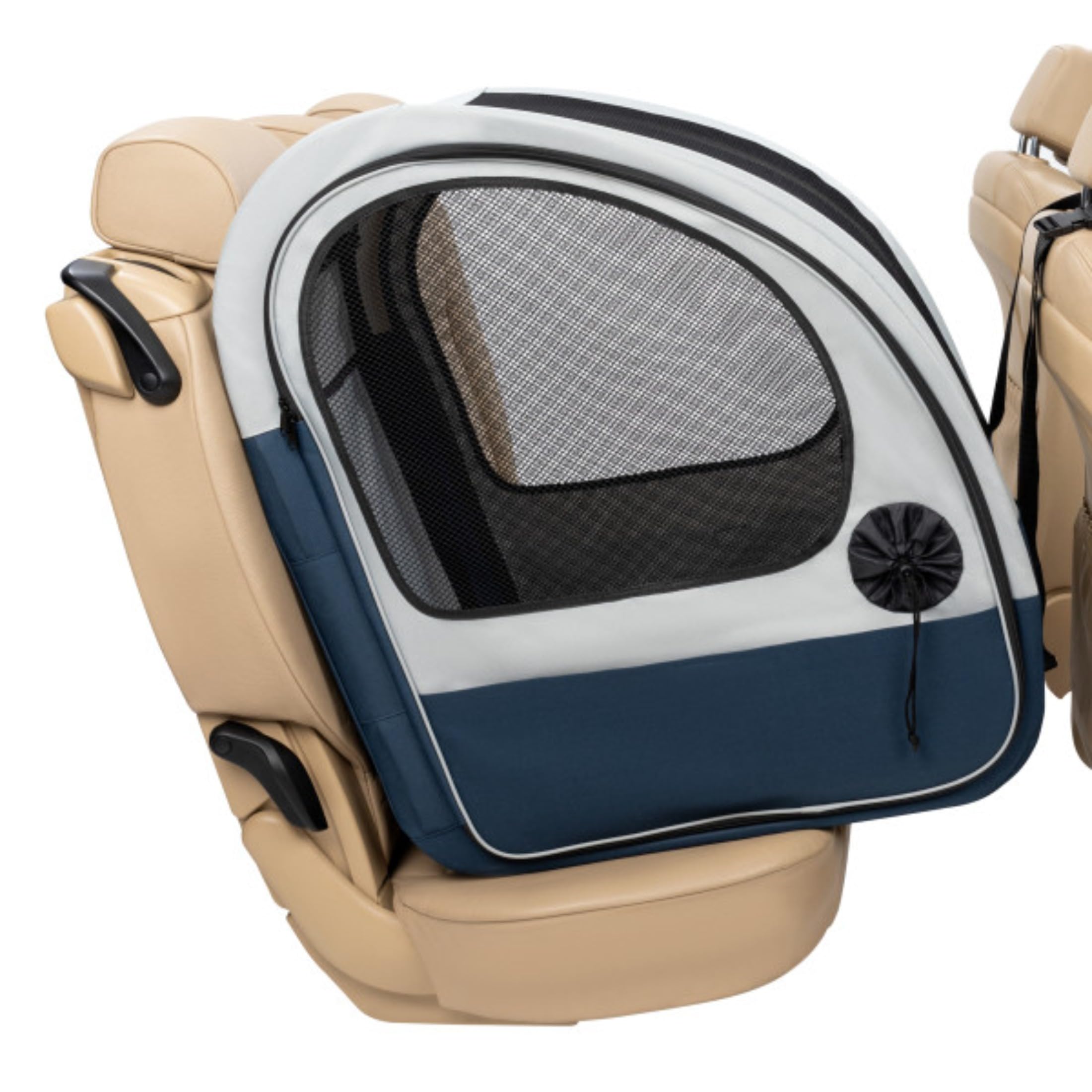 PetSafe Happy Ride Folding Carrier | Aluminum Structure, Mesh Windows, Pockets, Belt Access