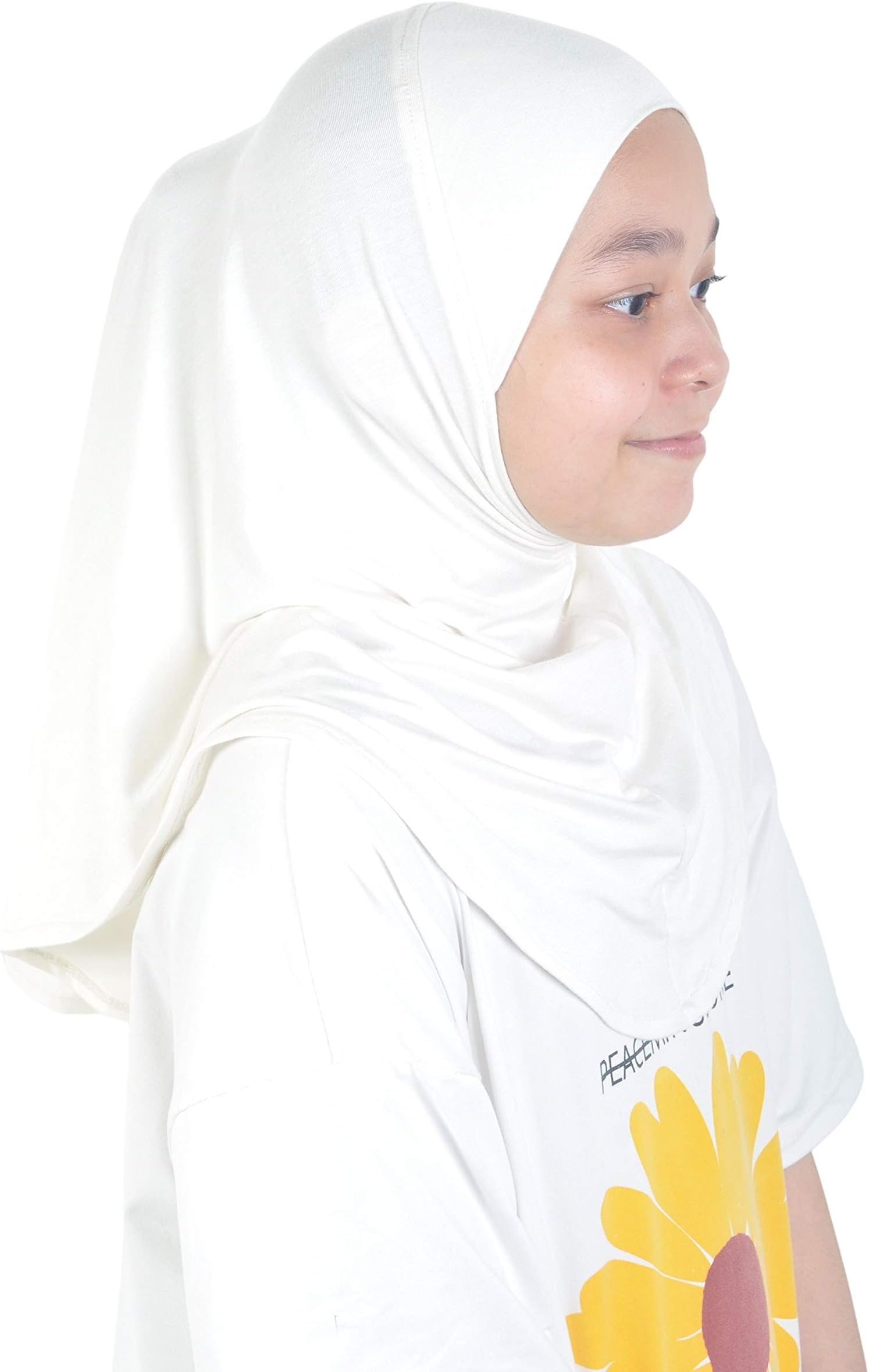 Silk StorySilk Story Handmade Nur Girls Kids 1 piece Amira Practical Hijab Headscarf Instant Scarf Cotton Jersey Comfort Headwear