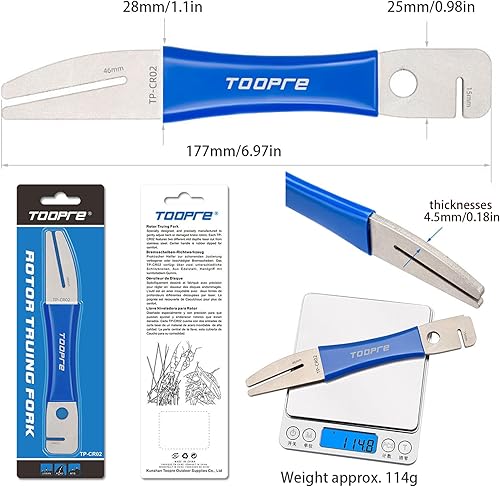 Miniatura 6 de Prensa de pistón hidráulica para frenos de disco de bicicleta Kit de herramientas de reparación de 4 piezas Rotor Truing Horquilla Rotor Herramienta