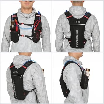 Lixada Lightweight Hydration Backpack 5L Running Backpack Hydration Backpack Waterproof and Breathable Large Capacity Outdoor Riding Backpack Lightweight for Running