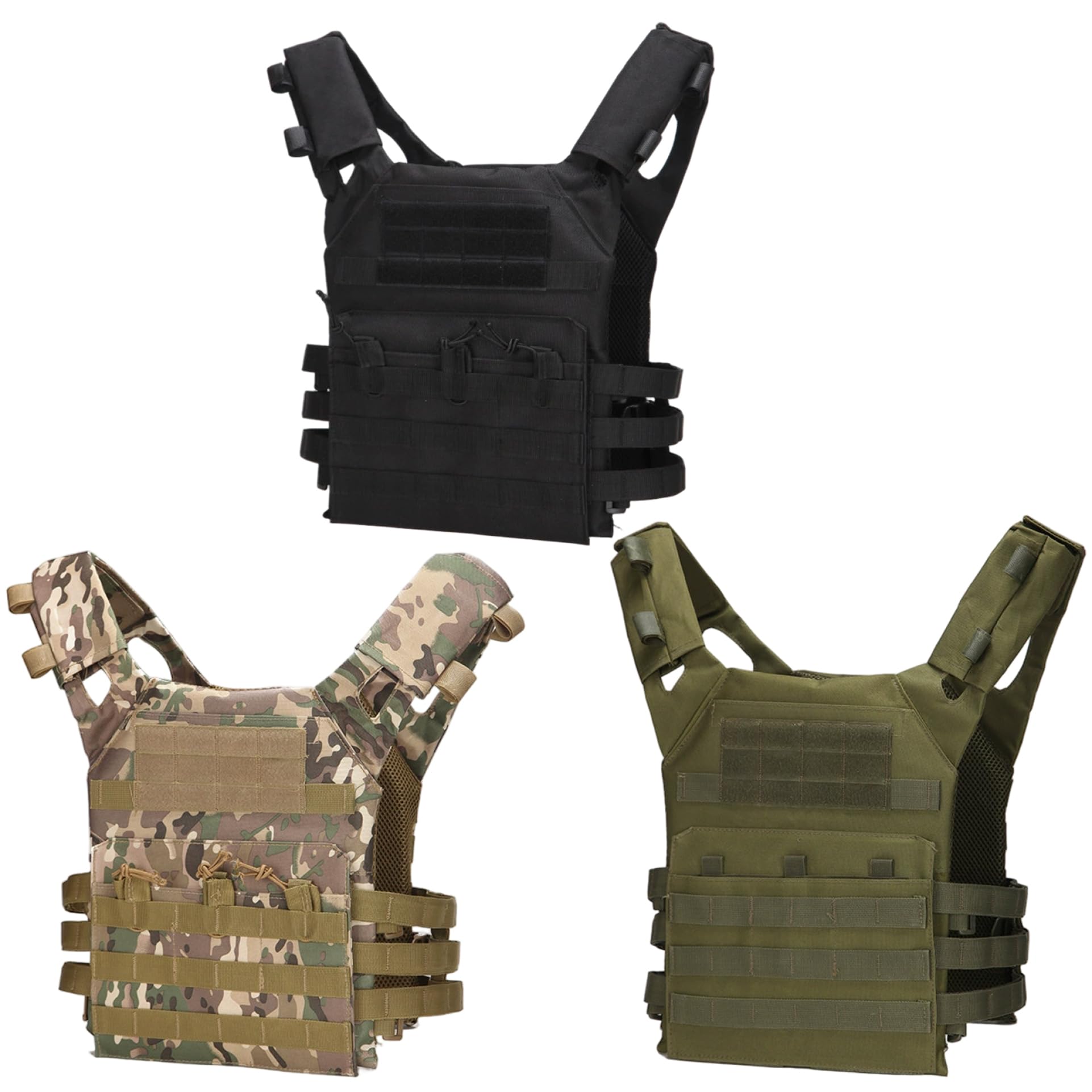 Gilet pare-balles, gilet tactique pour hommes et femmes, support de plaque de sécurité léger à dégagement rapide pour le tir paintball en plein air Wargame