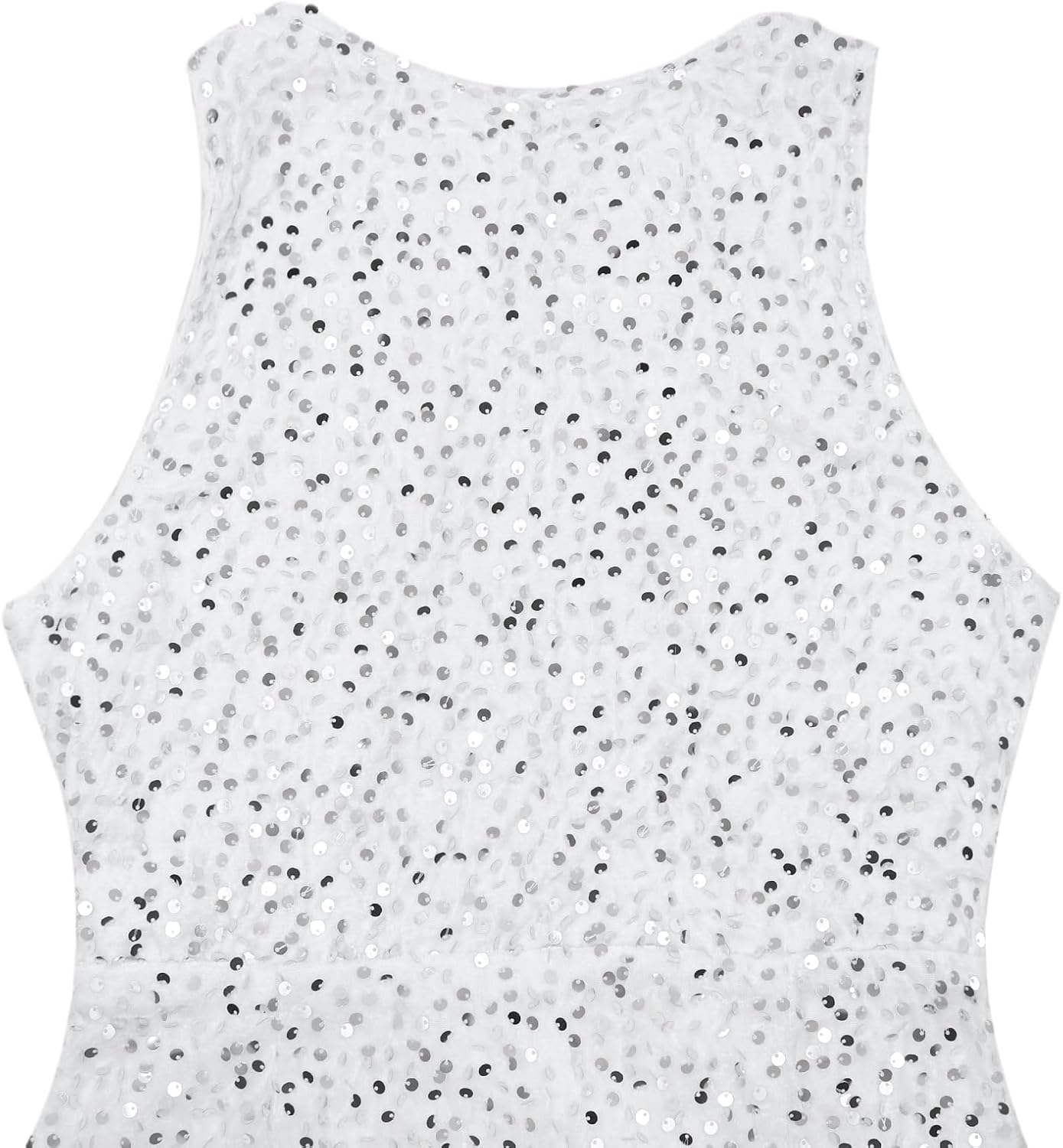 Women's Sexy Backless Sparkly Sequin Mini Dress Split Hem Glitter Velvet Tank Dress Prom Party Cocktail Dress - Image 6