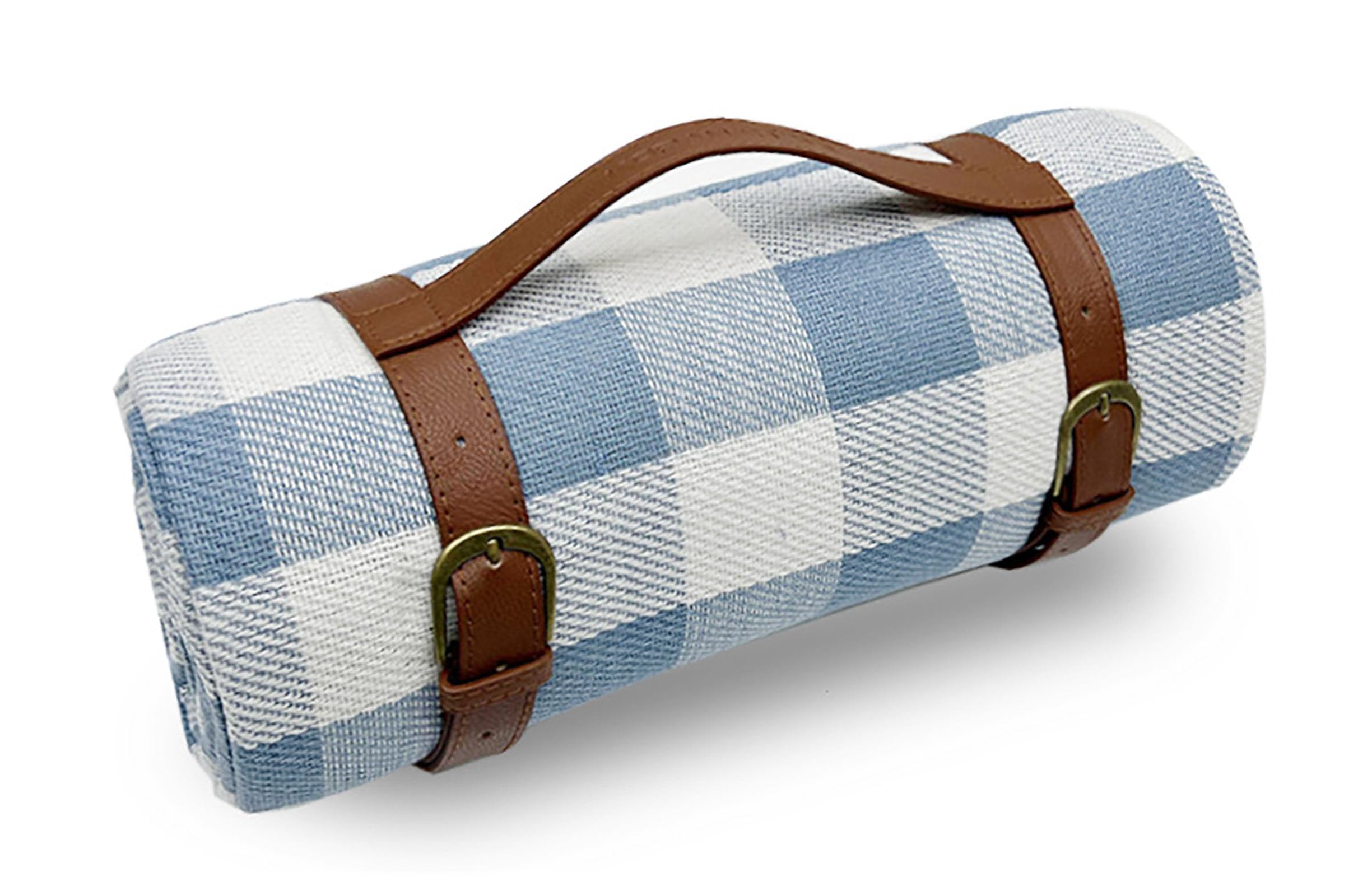 Manta de picnic impermeable con gran superficie exterior y cómoda asa para transporte