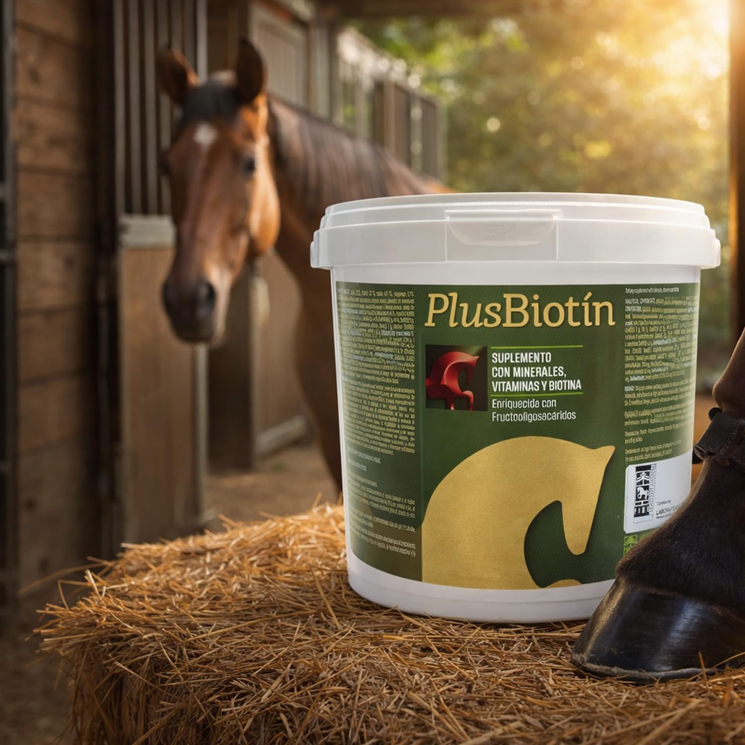 Laboratorios Pino Plusbiotin Suplemento Mineral-Vitamínico con Biotina para Caballos – Mejora del Pelaje y Cascos – Aporte Completo de Vitaminas y Minerales – Uso Diario – Envase 1 kg