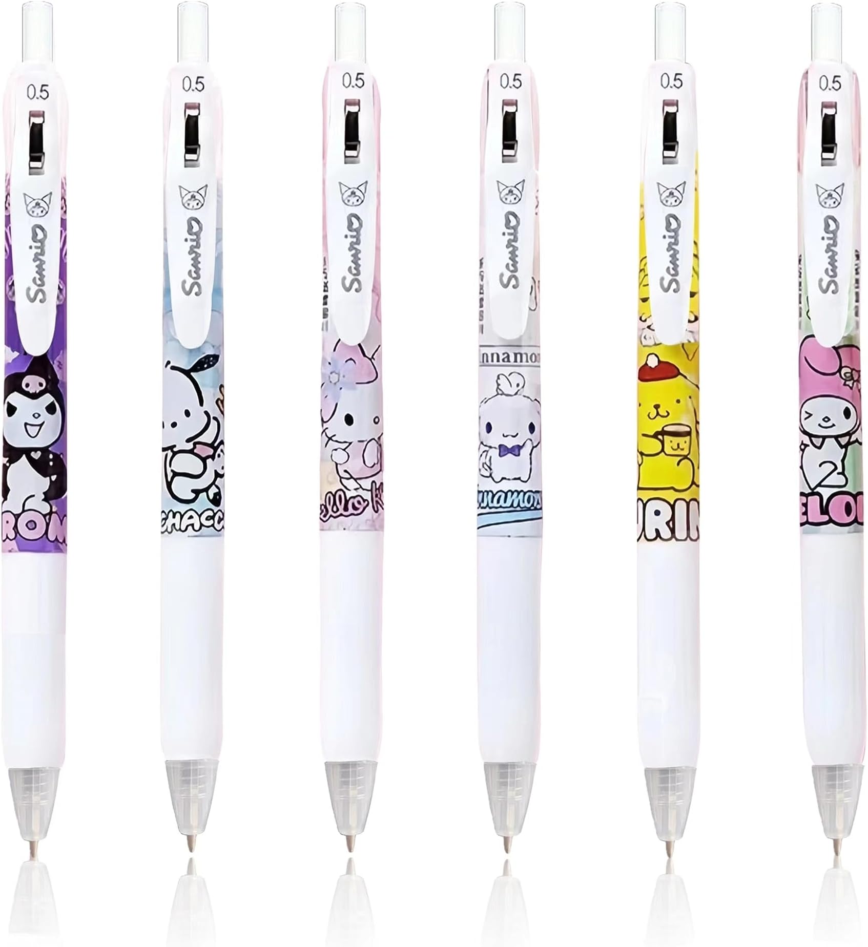Amazon.com: Eiodlulu Anime Gel Ink Pens 6 Pcs Cat Cute Kawaii School ...