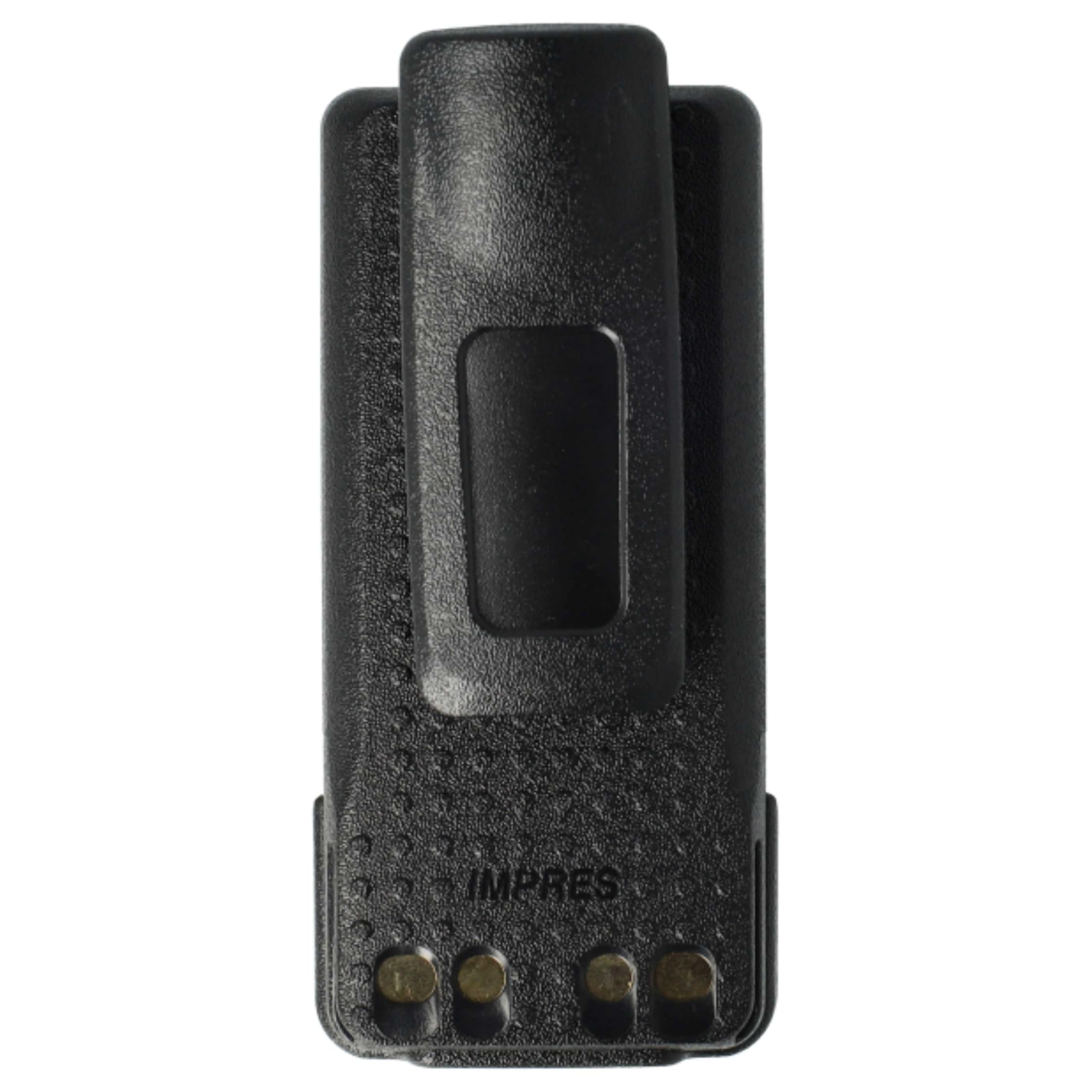 vhbw 5x batteria compatibile con Motorola DP4400, DP4400E, DP4401e, DP4401, DP4600 radio (3000mAh, 7,2V, Li-Ion) + clip
