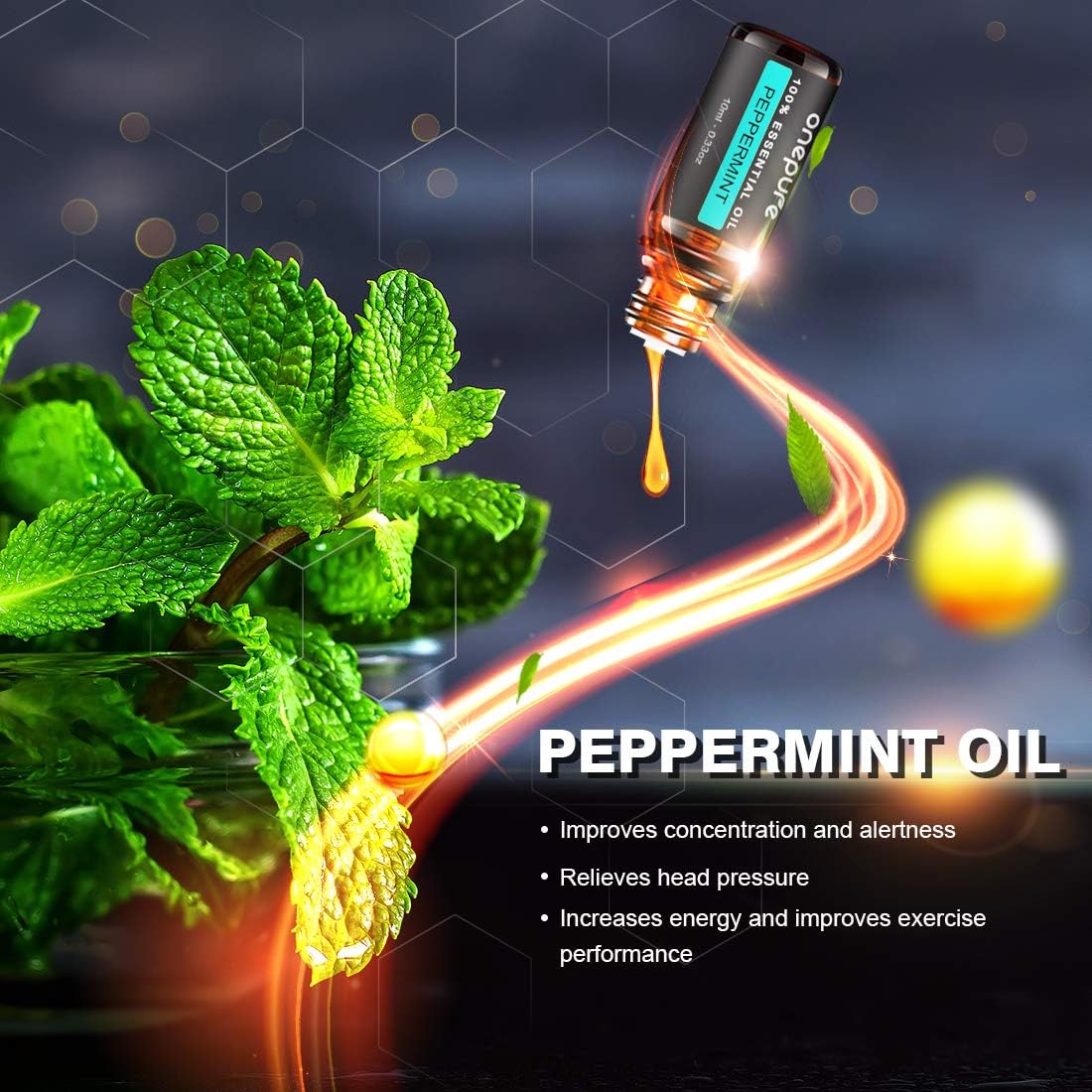 InnoGear USB Car Essential Oil Diffuser Ultrasonic Aromatherapy Diffuser with 10ml Peppermint Oil Gift Set Aroma Humidifier for Home Office Travel Vehicle