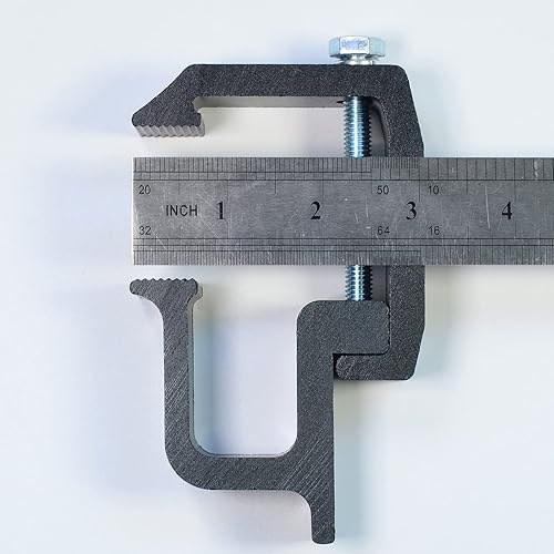 Miniatura 5 de 4 abrazaderas para tapa de camión, abrazaderas de montaje de carcasa de cámper, abrazadera de cama de carga para recogida y remolques (4 unidades,