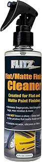 FLITZ Flat Matte Finish Cleaner - 8oz Bottle of USA-Made Vinyl Wrap Spray to Easily Remove Grease, Wax, Dust, & More - Quick Drying Matte Paint Cleaner - Ideal for Cars, Motorcycles (1 Pack)