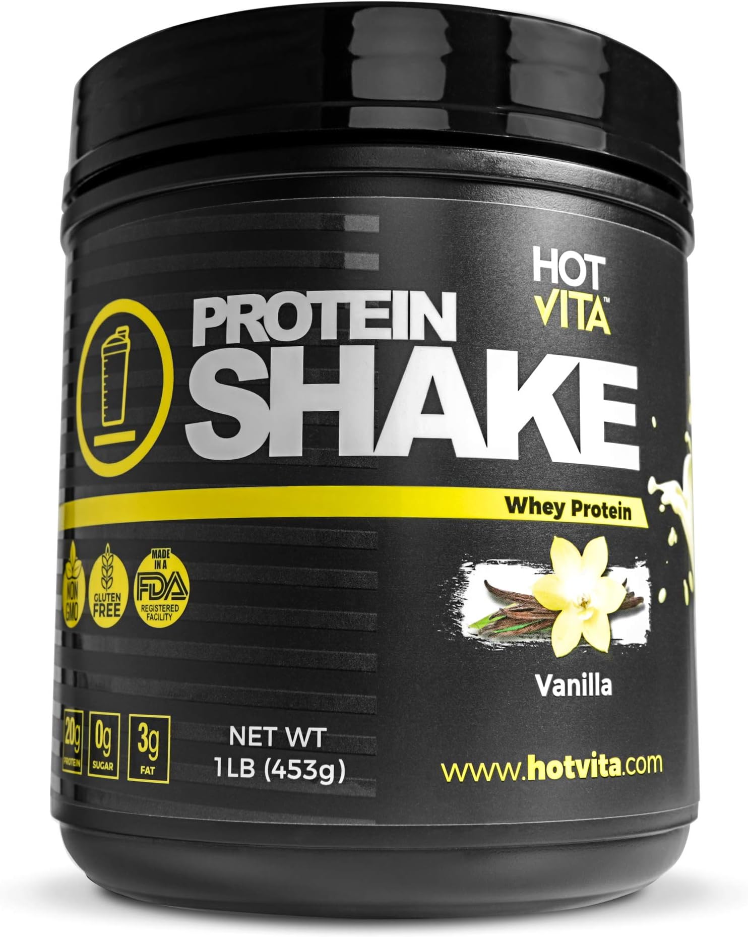 Hot Vita Meal Replacement Protein Shakes for Women - Gluten Free, Non-GMO, Meal Replacement Protein Powder for Weight Loss (Vanilla)