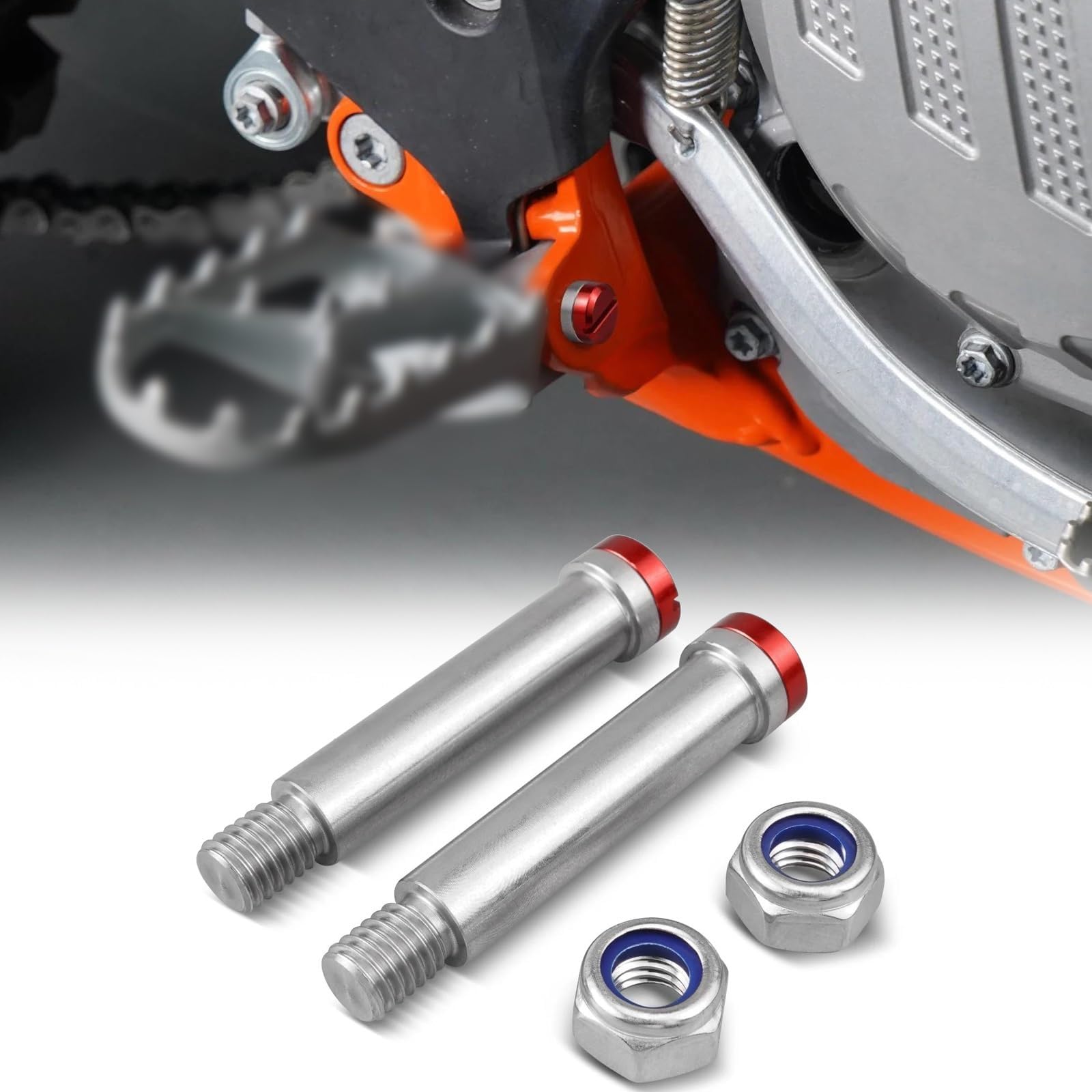 Foot Rest Pegs Pins For Kawasaki KX250 KX450 2019 2020 2021 2022 KX250F KX450F 2009 2010 2011 2012 2013 2014 2015 2016 2017 2018 Foot Rests