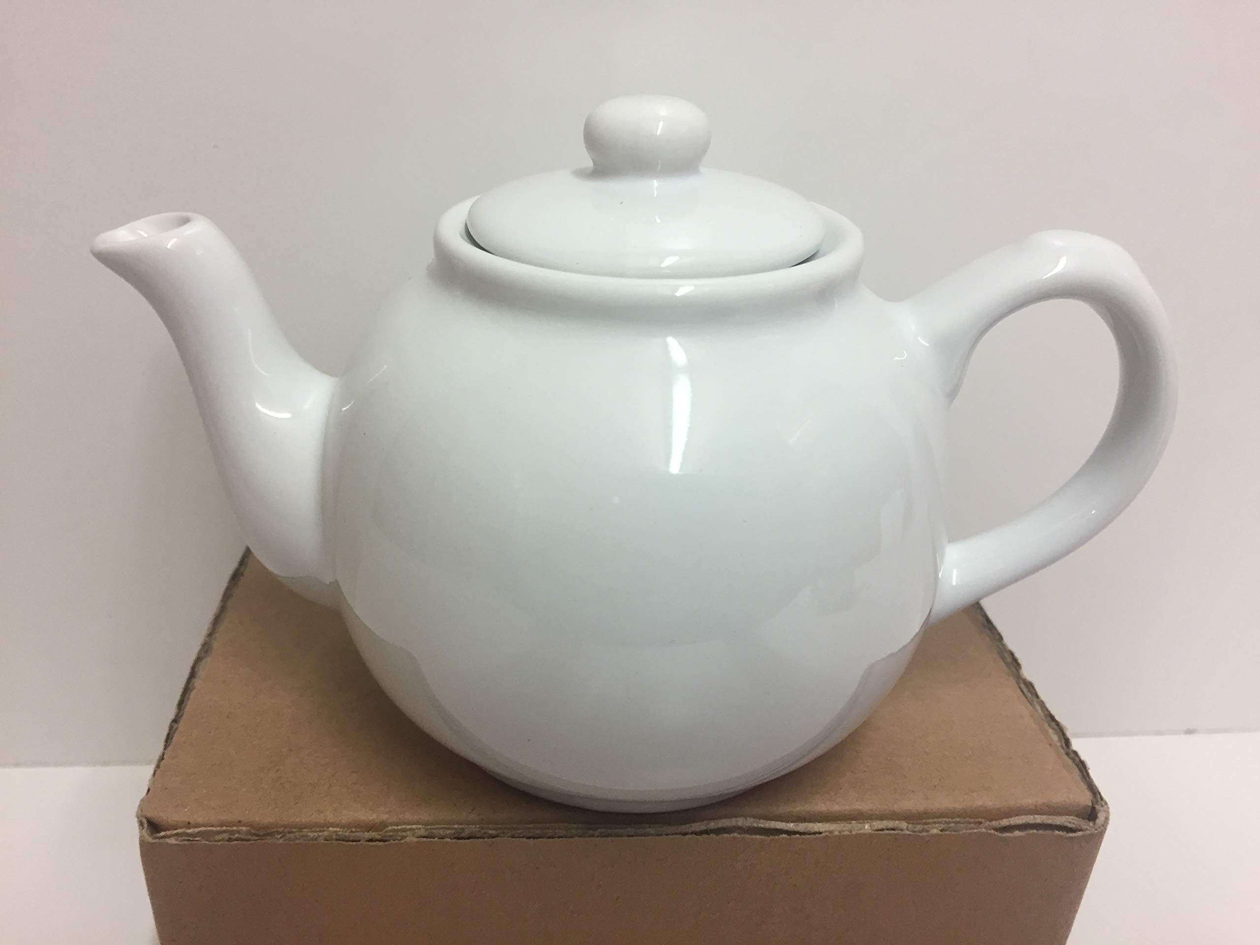 Teapot White 1 Cup not Mugs (Seconds Quality)