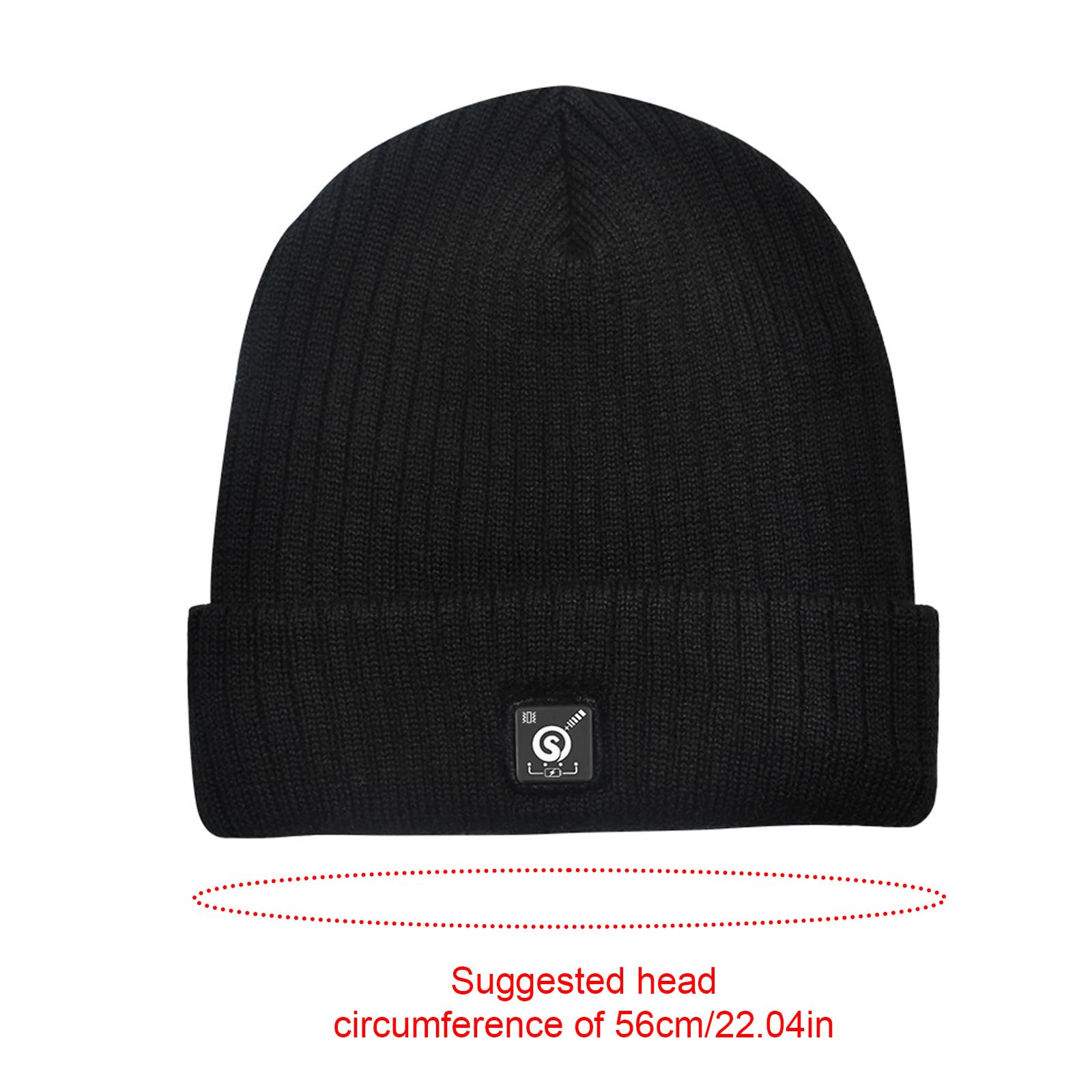 Gorro térmico recargable con tecnología de calefacción lejana que promueve la circulación sanguínea para el trabajo de invierno y para jugar, gorro de ciclismo con LED