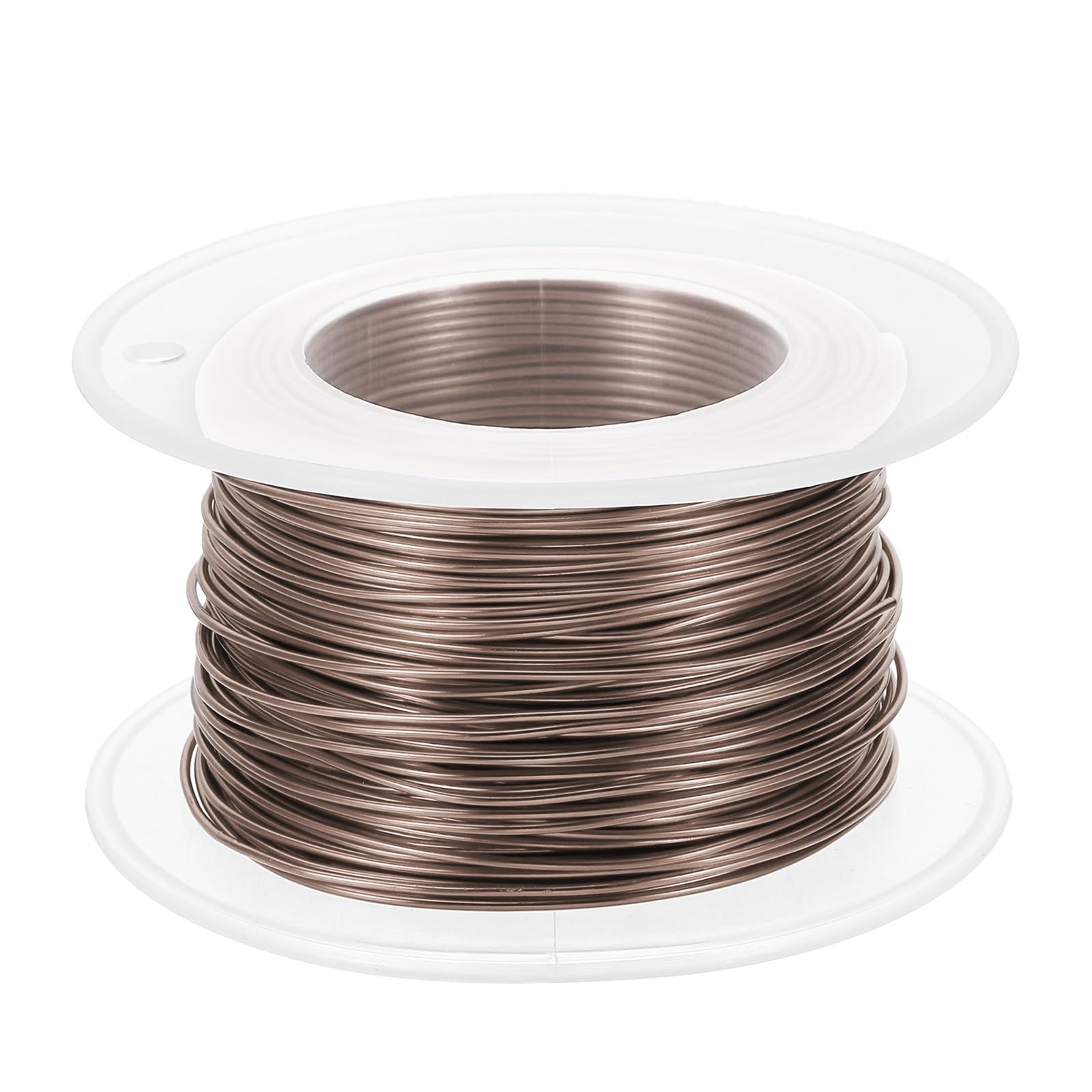 PATIKIL 20 Gauge 0.8mm Aluminum Craft Wire, 98.4Ft Metal Wire Armature Bendable Wire for Jewelry Making Metal Wrap DIY Brown