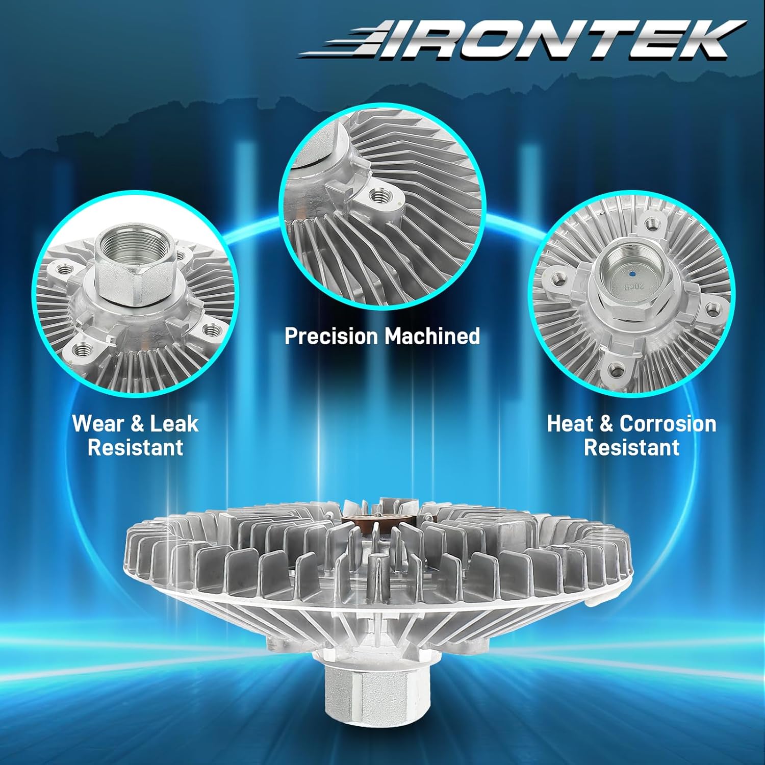 IRONTEK Engine Cooling Fan Clutch Fit for Dodge 1994-2004 Ram 1500 2500 3500/1992-1996 Dakota/ 2000-2003 Durango 5.2L 5.9L Radiator Fan Clutch 52029084AA