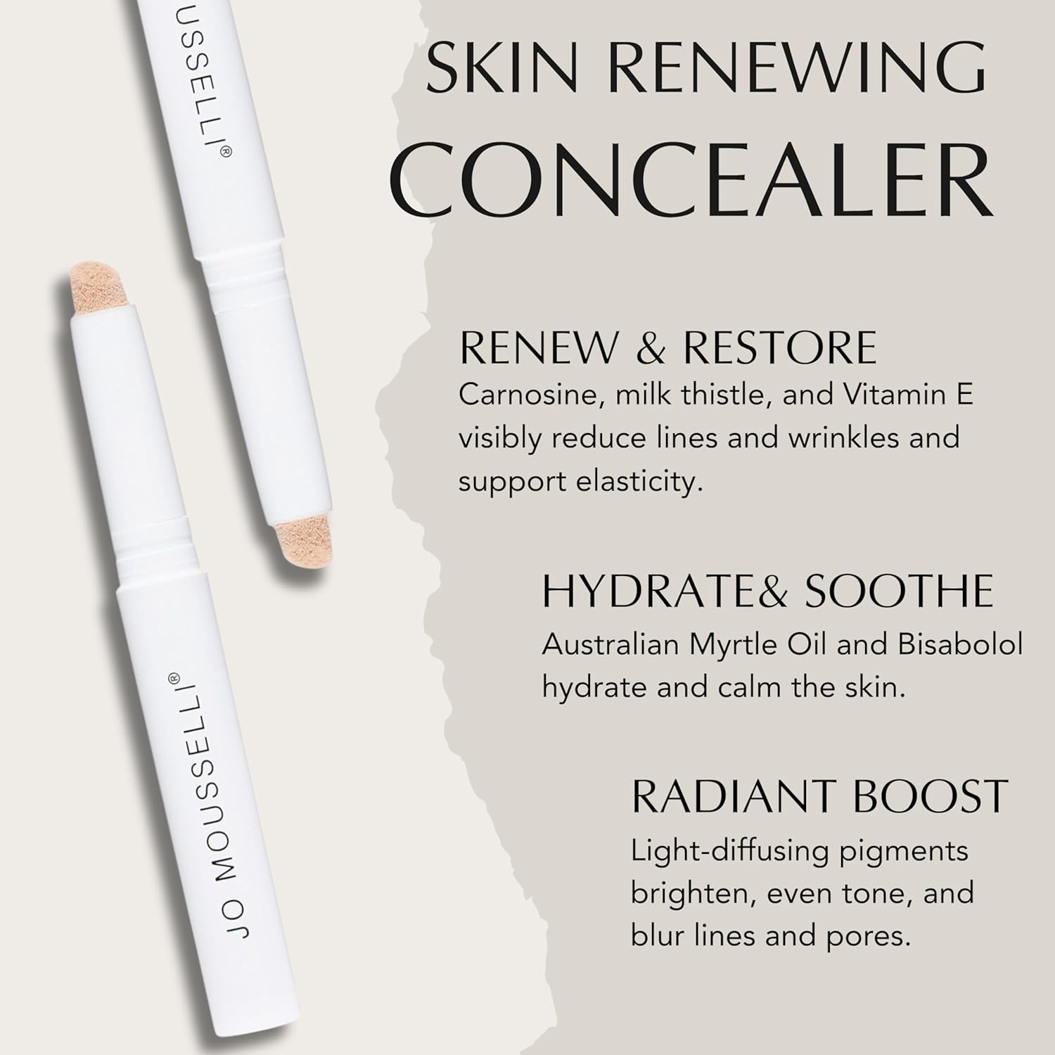 Xtreme Lashes Skin Renewing Cream Concealer, Fair, 0.08 Fl Oz, Face Makeup, All Skin Types, Medium Coverage, Hydrates, Protects, and Soothes Skin