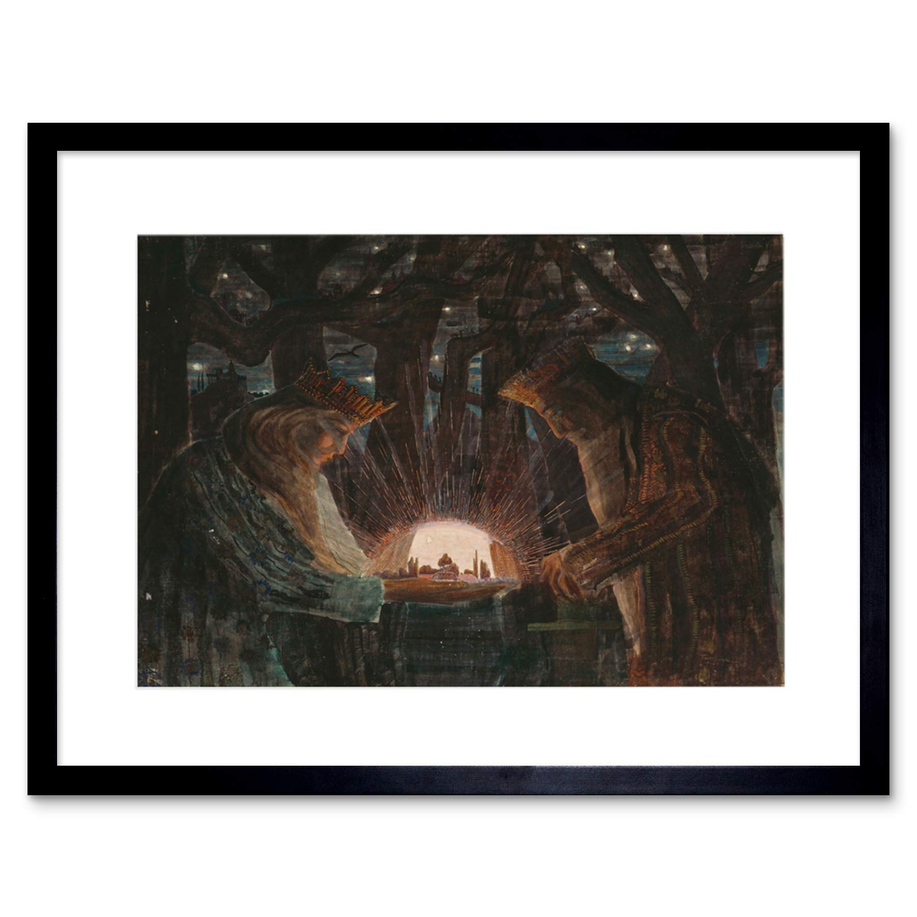 Wee Blue Coo Ciurlionis Fairy Tale Of Kings Framed Wall Art Print