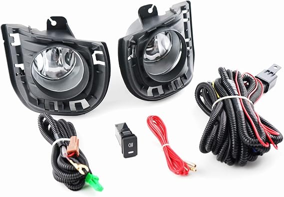 Fog Lights Compatible With 2014-2016 Scion tC Fog Lamps Front Bumper Clear Lens with Bulbs H11 Included Harness Bezel Switch Pair