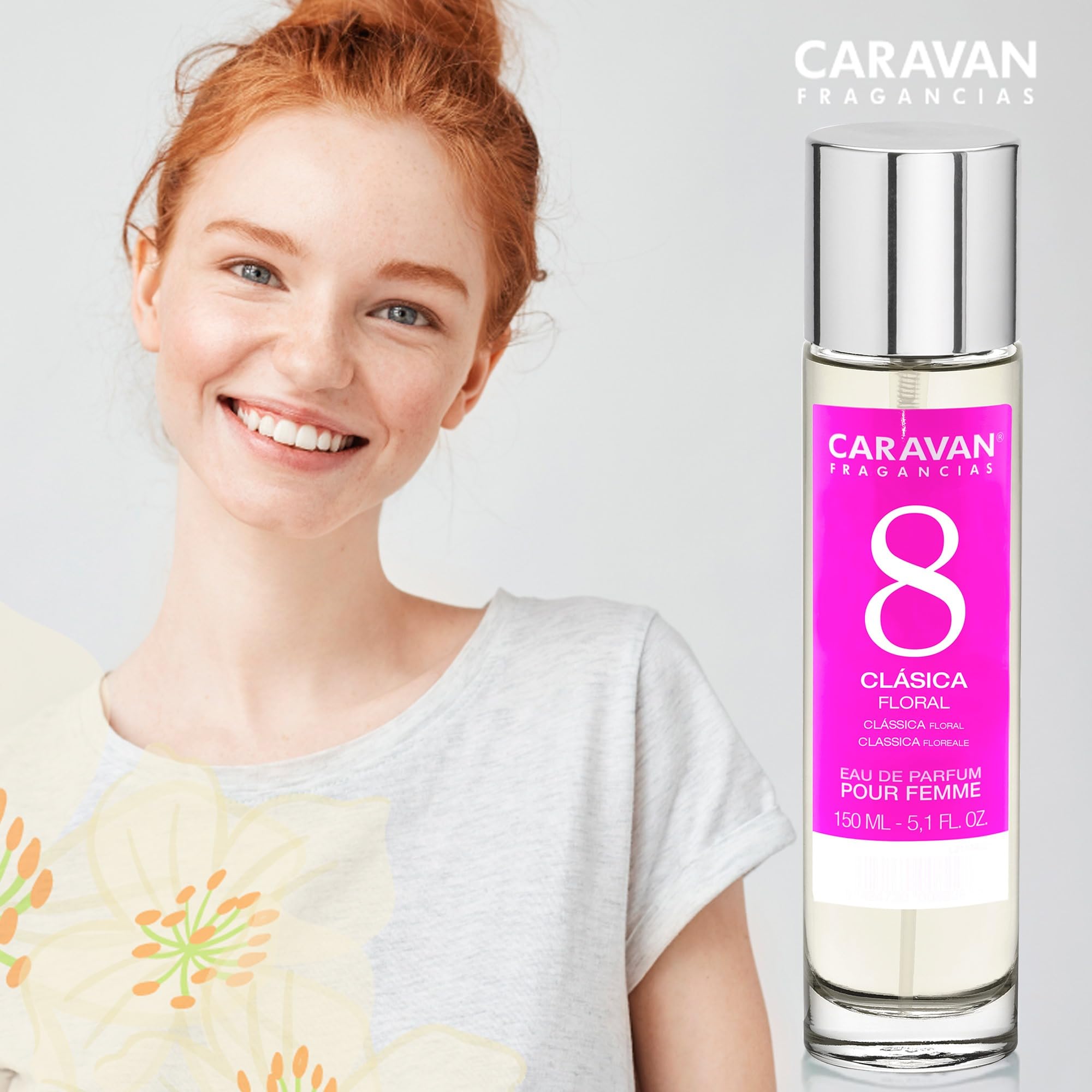 Set de 6x 150ml Caravan perfume de mujer Nº8