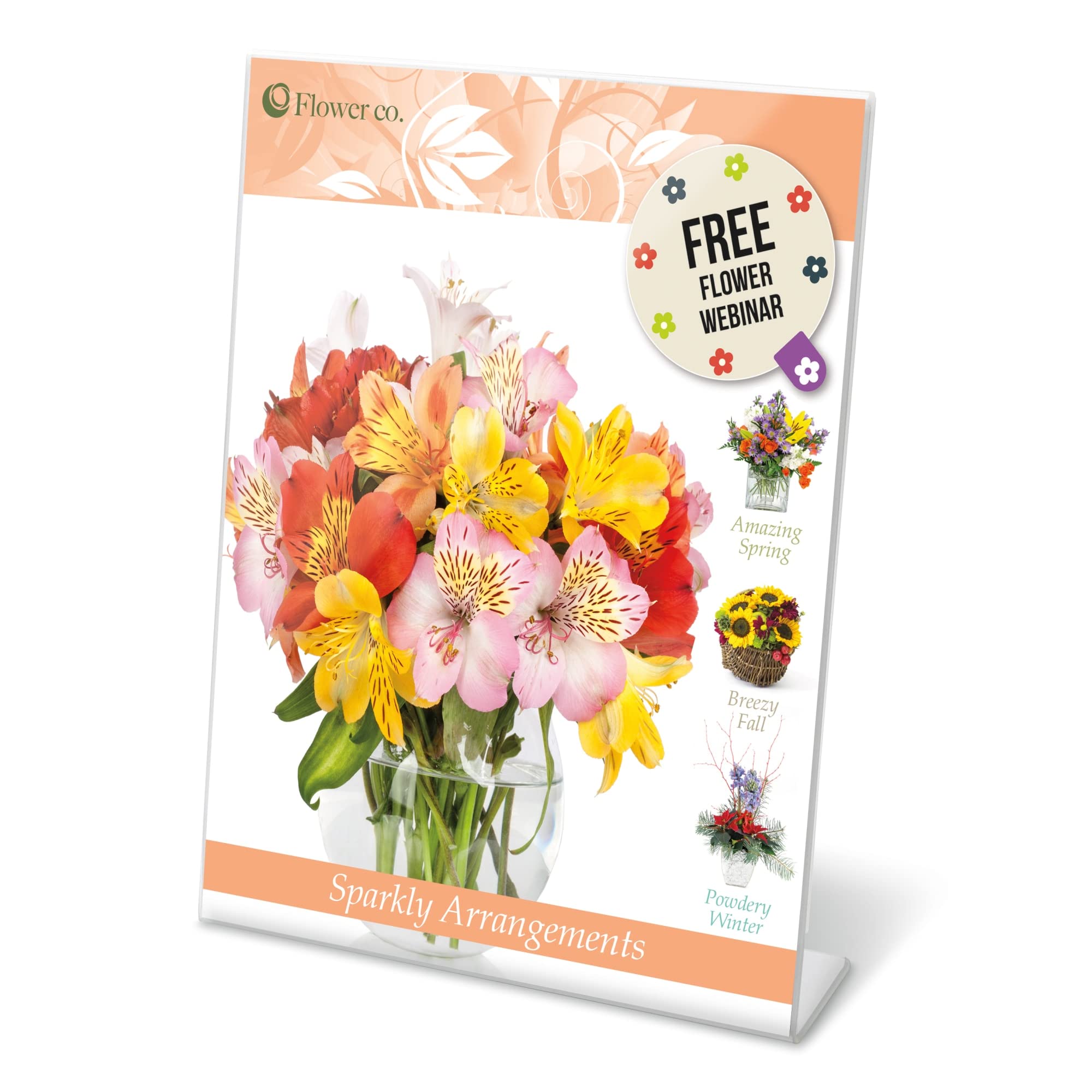 OfficeMax® Brand Slanted Sign Holder 8-1/2