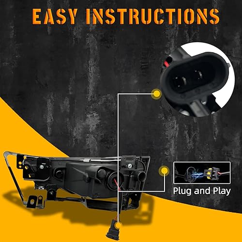 Miniatura 5 de Lámparas LED antiniebla aptas para Honda Accord Sedan 2013, 2014, 2015 (no compatible con híbrido) con interruptor y arnés (lente transparente)