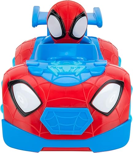Miniatura 4 de Marvel 'S Spidey and HIS Amazing Friends Flash 'N' Dash Web Crawler - Vehículo rastreador web motorizado con luces y sonidos - Juguetes con tus