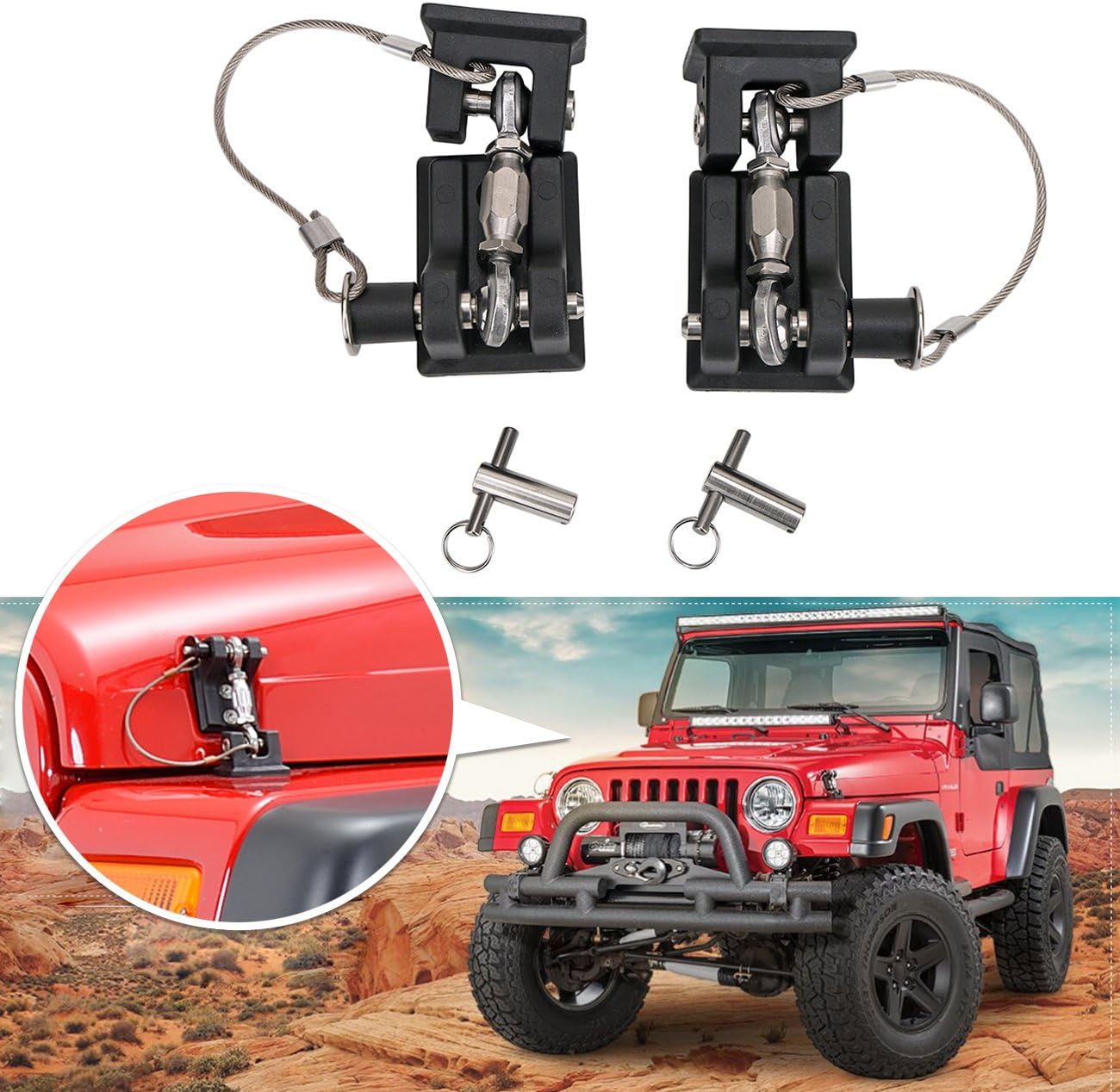 UMS UMS-JKHITCH-1 Hood Latch