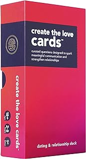 Create The Love Cards: Dating and Relationship Conversation Starters. This Couples Card Game Improves Date Night, Deepens Intimacy and Strengthens Communication. Conversation Cards for Couples Gifts.