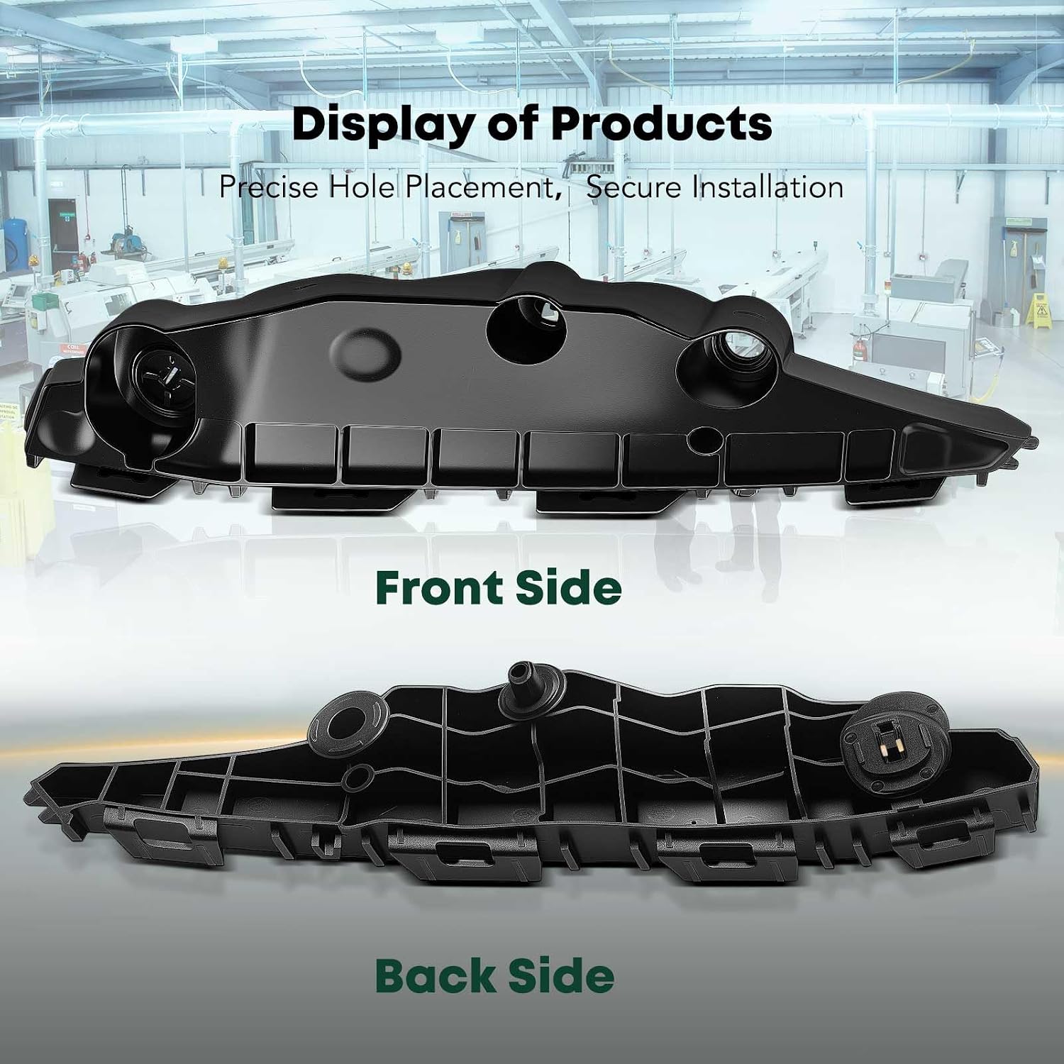 YHTAUTO Front Left Driver Side Bumper Cover Stay Compatible with Toyota Sienna 2021-2025, POM Plastic Bumper Bracket