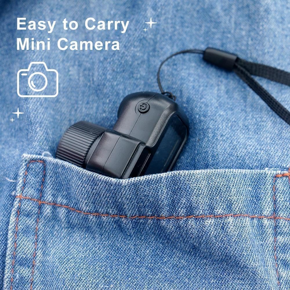 Galatee Keychain Camera, 1080P mini Pixel, Micro mini DV/Camcorder, Portable Chain with Eight Filters, Long Battery Life for Indoor and Outdoor use (128G)