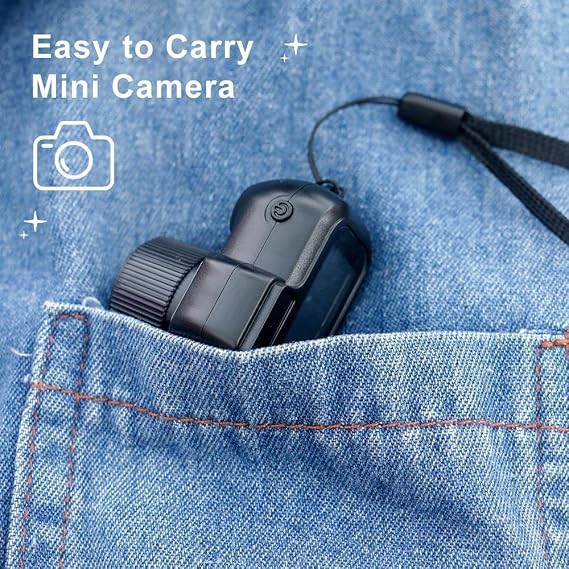 Mini Camera Keychain, 1080p HD, DV Video, for Students & Kids (16G)