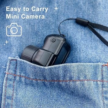 Mini Camera Keychain, 1080p HD, DV Video, for Students & Kids (16G)