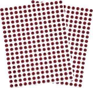5mm 3D Fish Lure Eyes, 500 Pcs Red, for Custom Lure Making and Tackle Enhancement, Adhesive Backing, Ideal for Freshwater and Saltwater Fishing Lures