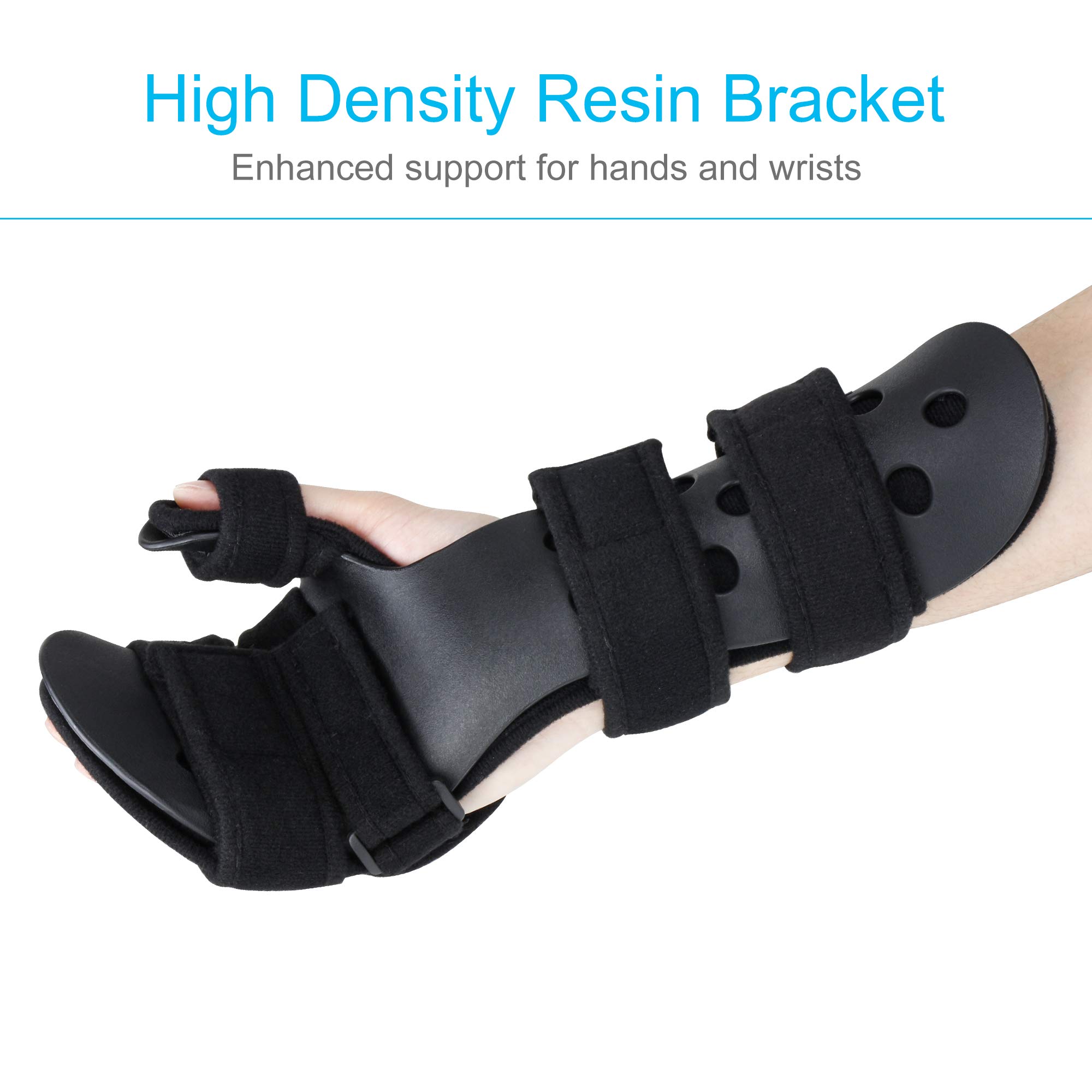 REAQER Stroke Hand Brace Soft Resting Hand Splint Support Finger Wrist
