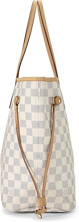Pre-loved Damier Azur Neverfull MM, White