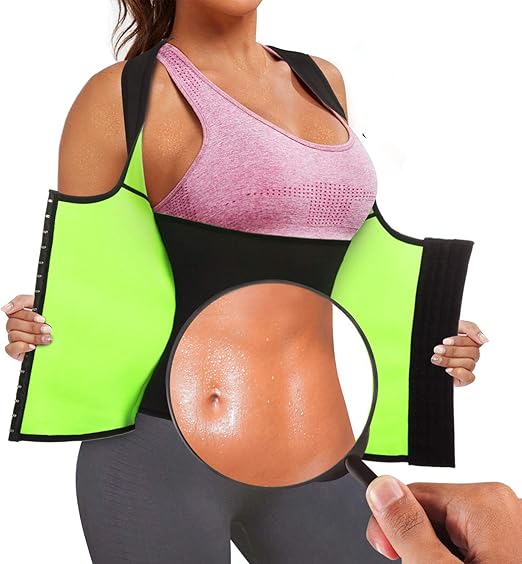 Best Neoprene Waist Trainer Corset Sweat Vest Weight Loss Body Shaper Workout Tank Tops Women Sports Outdoors Amazon Com