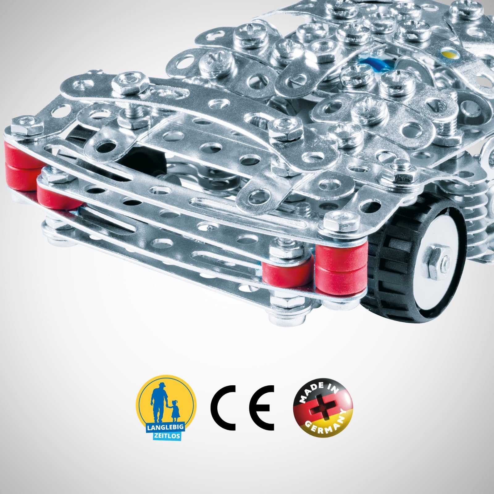 Eitech 00232 Kit Auto Da Costruzione Speed Racer 3 – 435 Pezzi, Modello In Metallo 18 Cm, Giocattolo Educativo Fai Da Te, Made In Germany