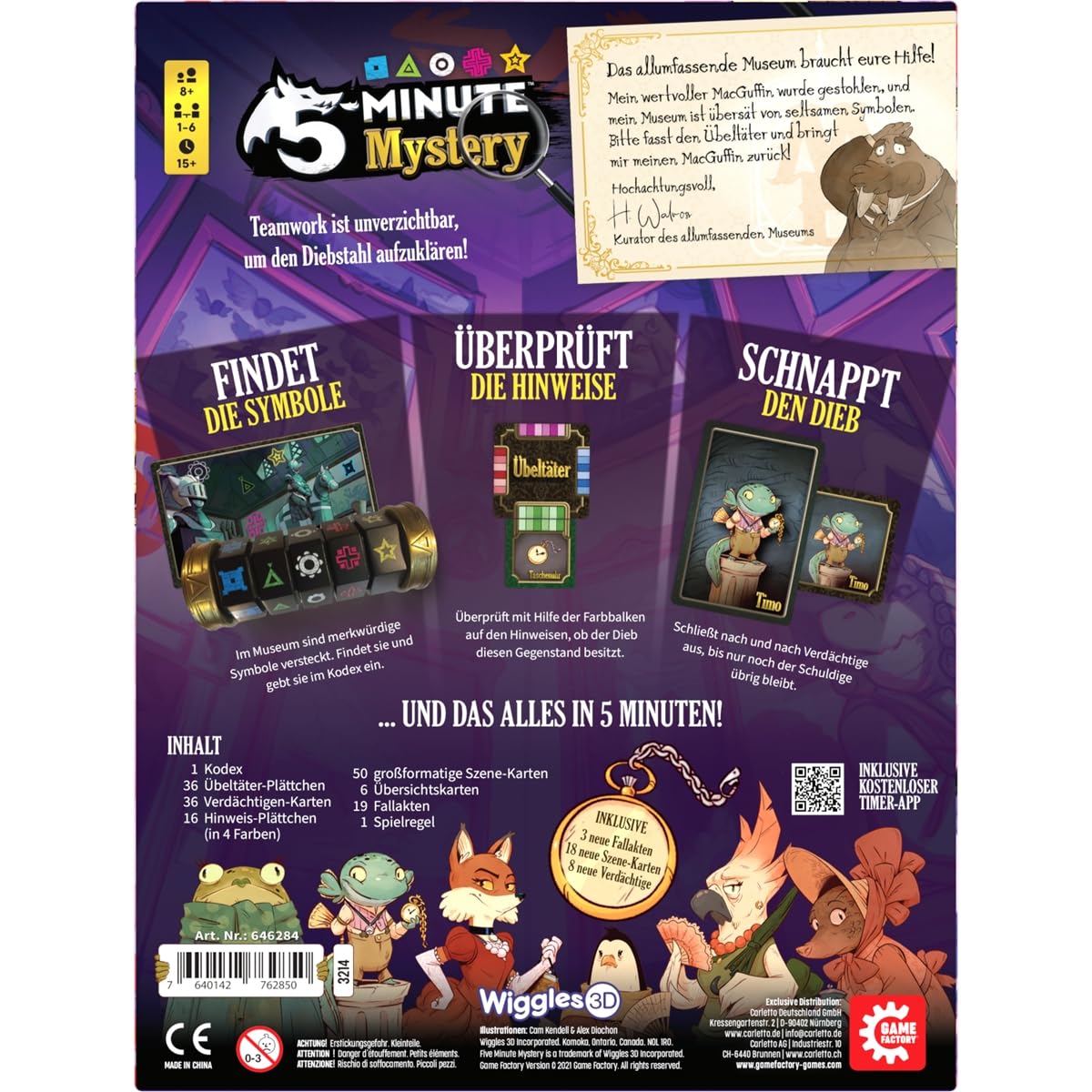ASMODEE 5 Minute Mystery Gioco Da Tavolo In Italiano | 2-5 Giocatori | 8+ Anni | 15 Minuti