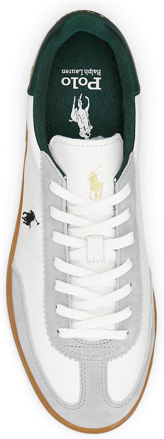 Polo Ralph Lauren Mens Bedford Leather-Suede Sneaker - Image 4