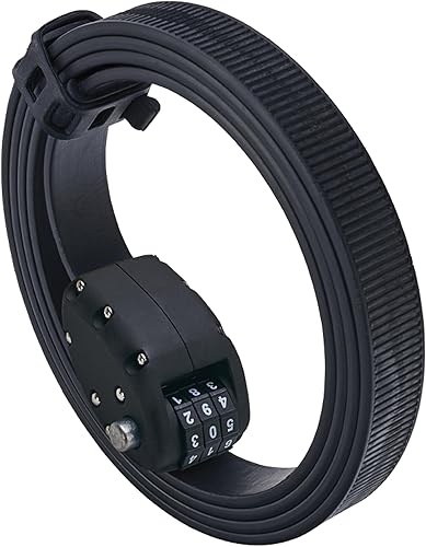 OTTOLOCK Cinch Lock - Candado compacto antirrobo ligero para bicicleta, ideal para paradas rápidas, accesorios de bicicleta, negro sigiloso, 60