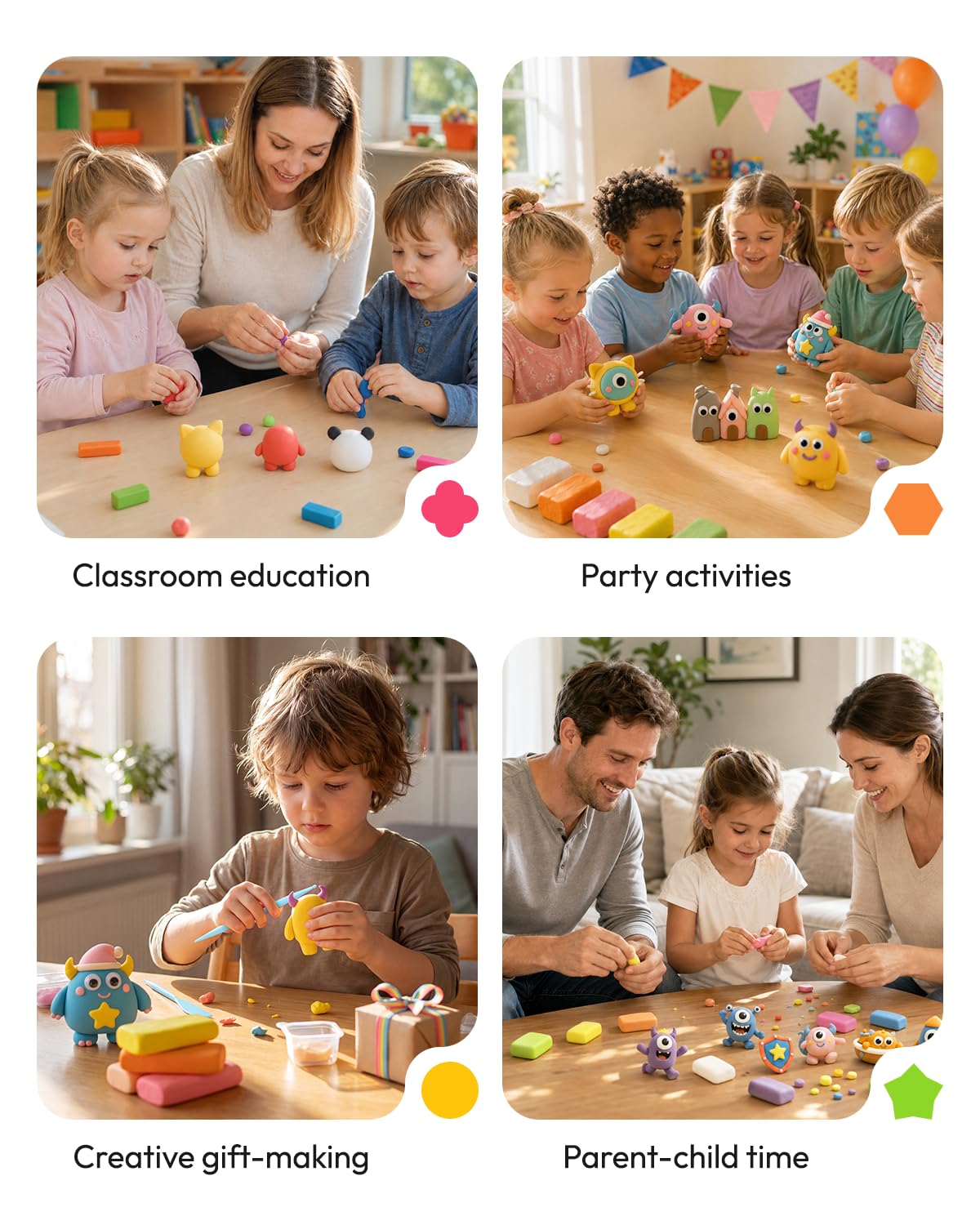 Plastilina ad asciugatura all'aria per bambini C