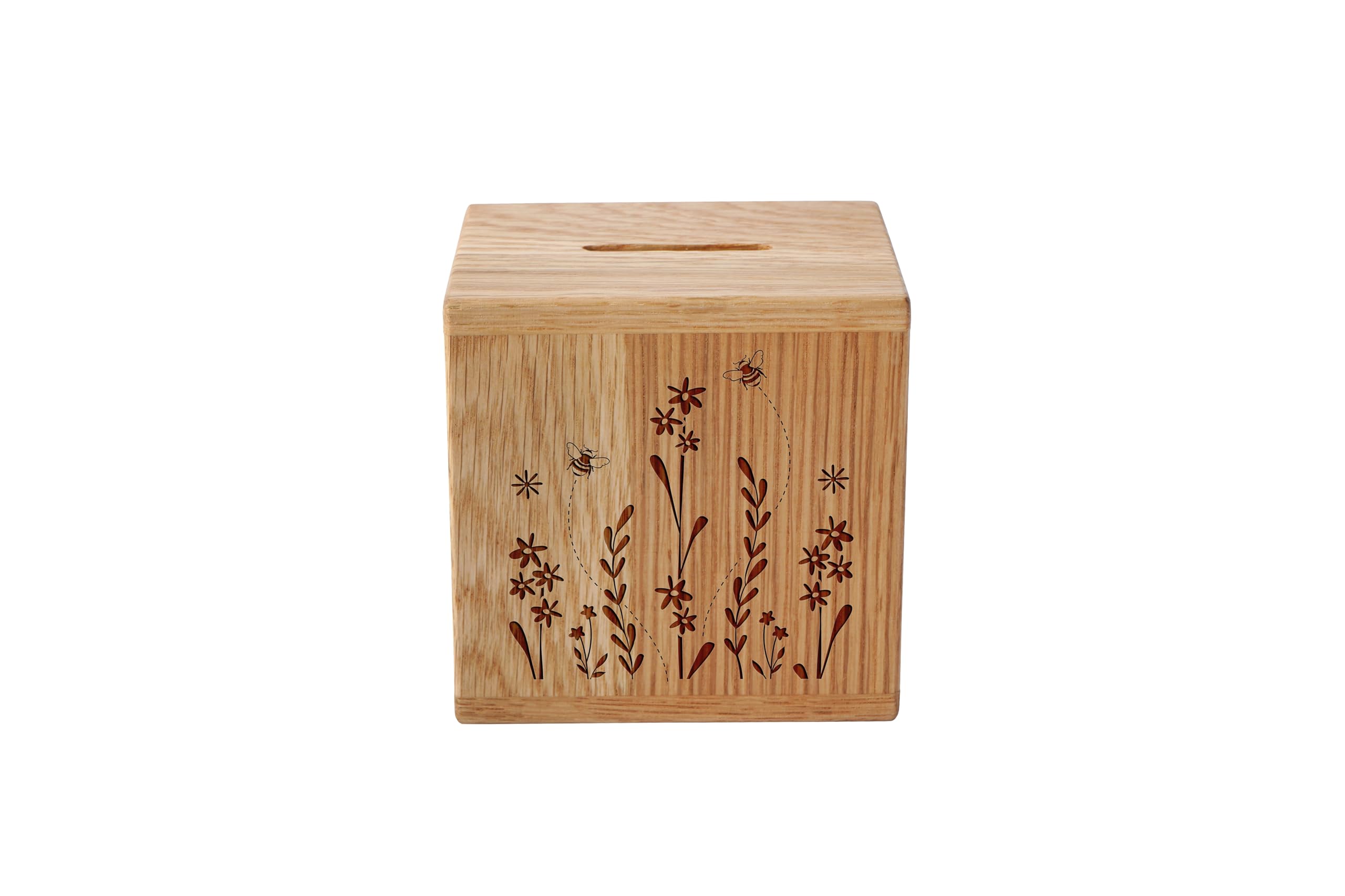 Cgb Giftware Brown | The Beekeeper Bee Oak Money Box | Wooden Money Box | Saving | Piggy Bank | Homeware | Gb08370