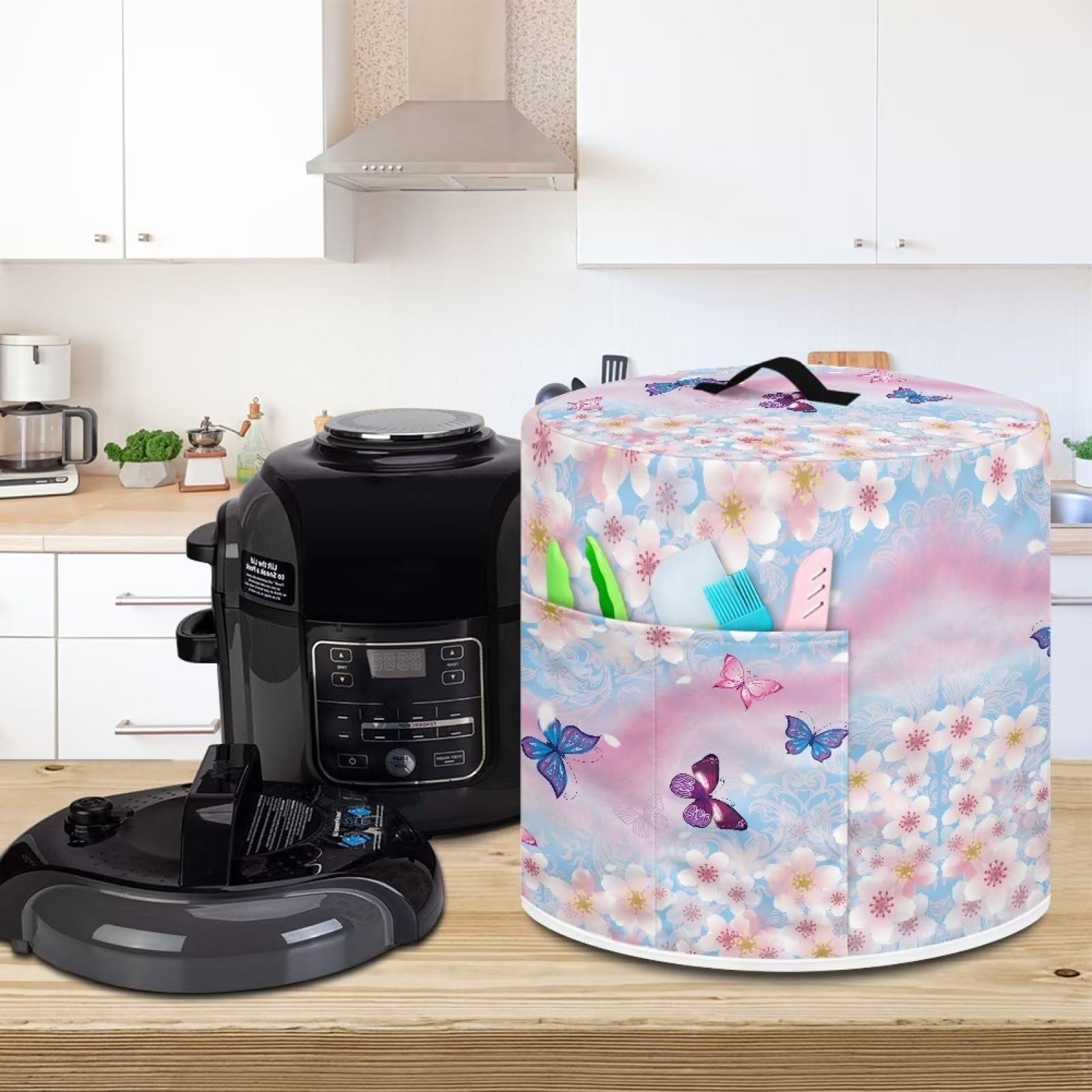 Eheartsgir Floral Butterfly Pressure Cooker Appliance Cover Anti Dirty Greasy Protection Rice Cooker Case Electric Coffee Maker Air