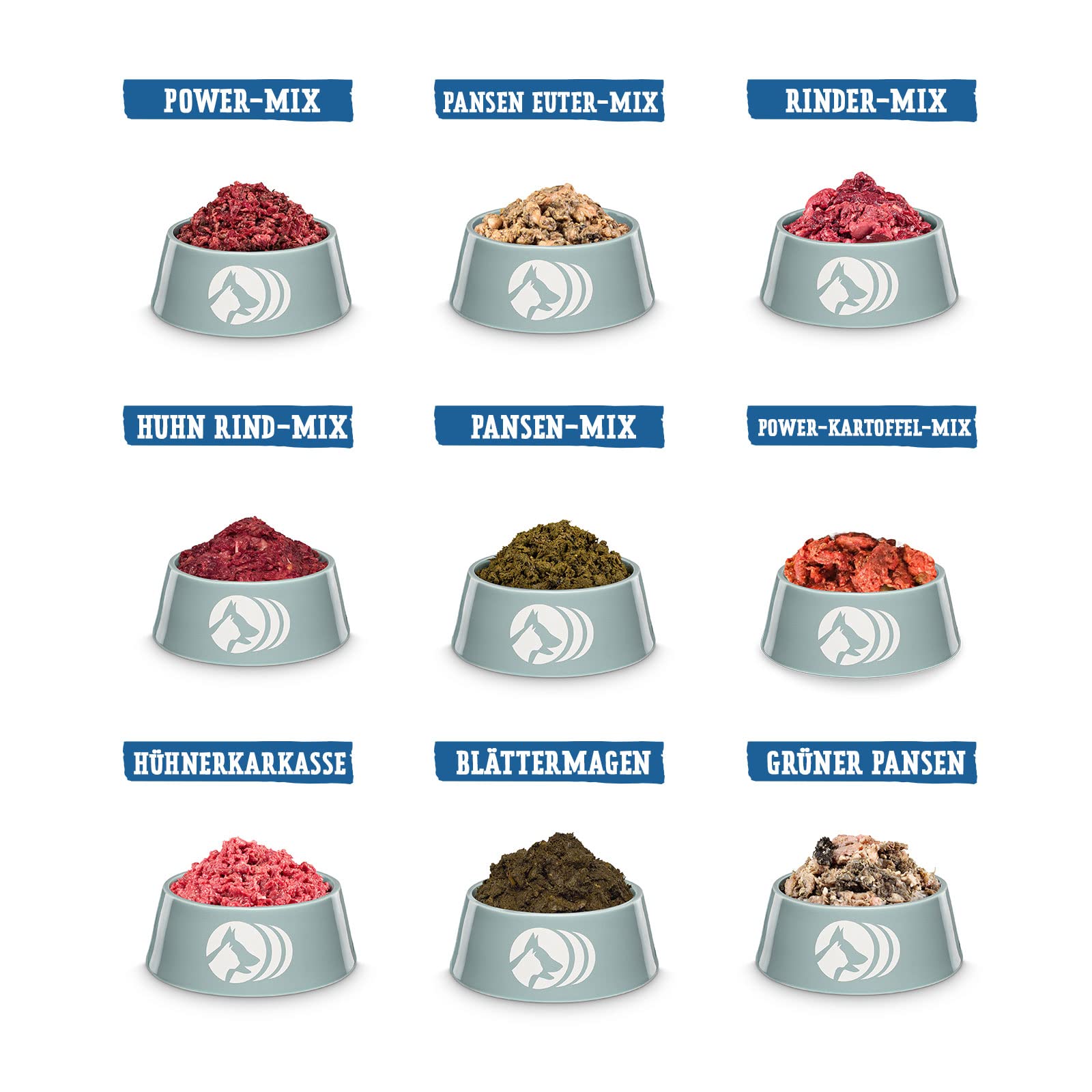 Barf Dauerbrenner-Paket | 24 kg Hundefutter für Barf-Ernährung | Ohne Zusatzstoffe & schonend verarbeitet | Hochwertige Auswahl an Fleisch & Innereien | Made in Germany