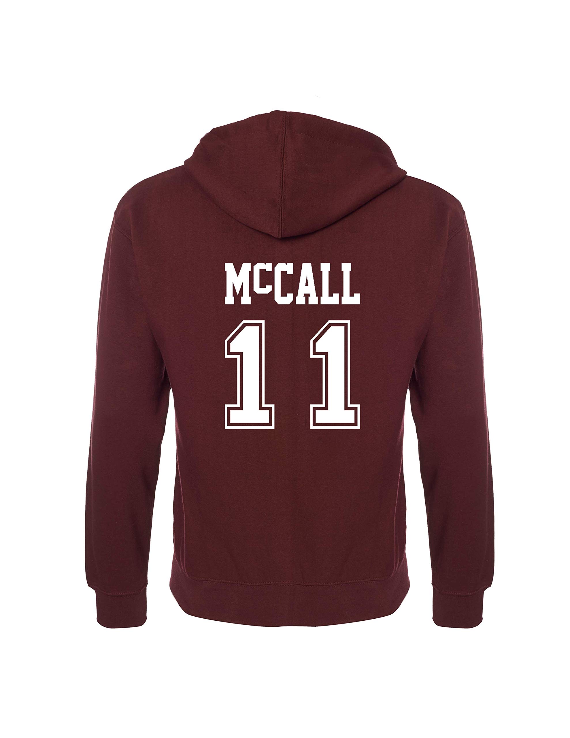 Snapit Beacon Hills School Derek Hell - Stilinski Lahey McCall Teen Lacrosse Hoodie Wolf Hoodie (Small, McCall 11) Burgundy