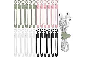 Nearockle Cords Organizer | Cable Organizer 24Pcs
