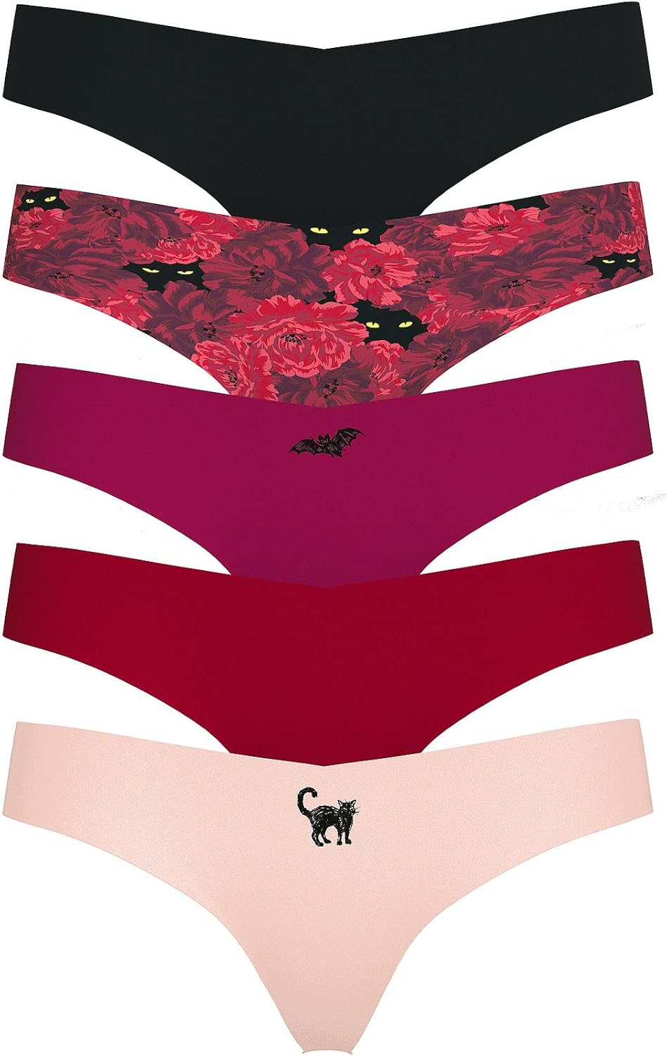 Victoria's Secret Women's No Show Thong Underwear, Panties for Women, Multi Pack (XS-XXL)