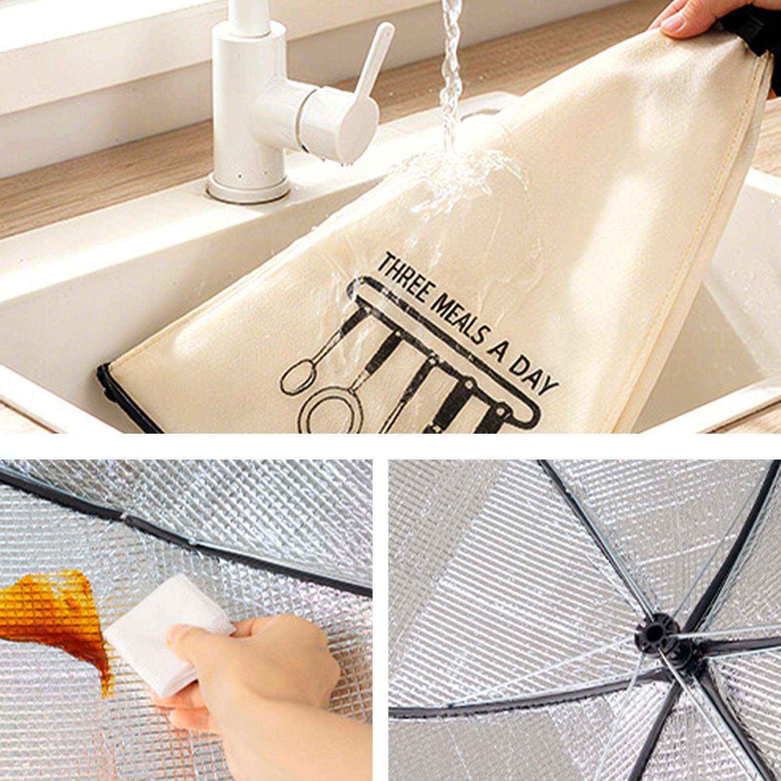 Cloche alimentaire – Protection thermique pliable innovante avec doublure isolante, maintient la température optimale pendant des heures, bord élastique pour une étanchéité optimale | Isolation